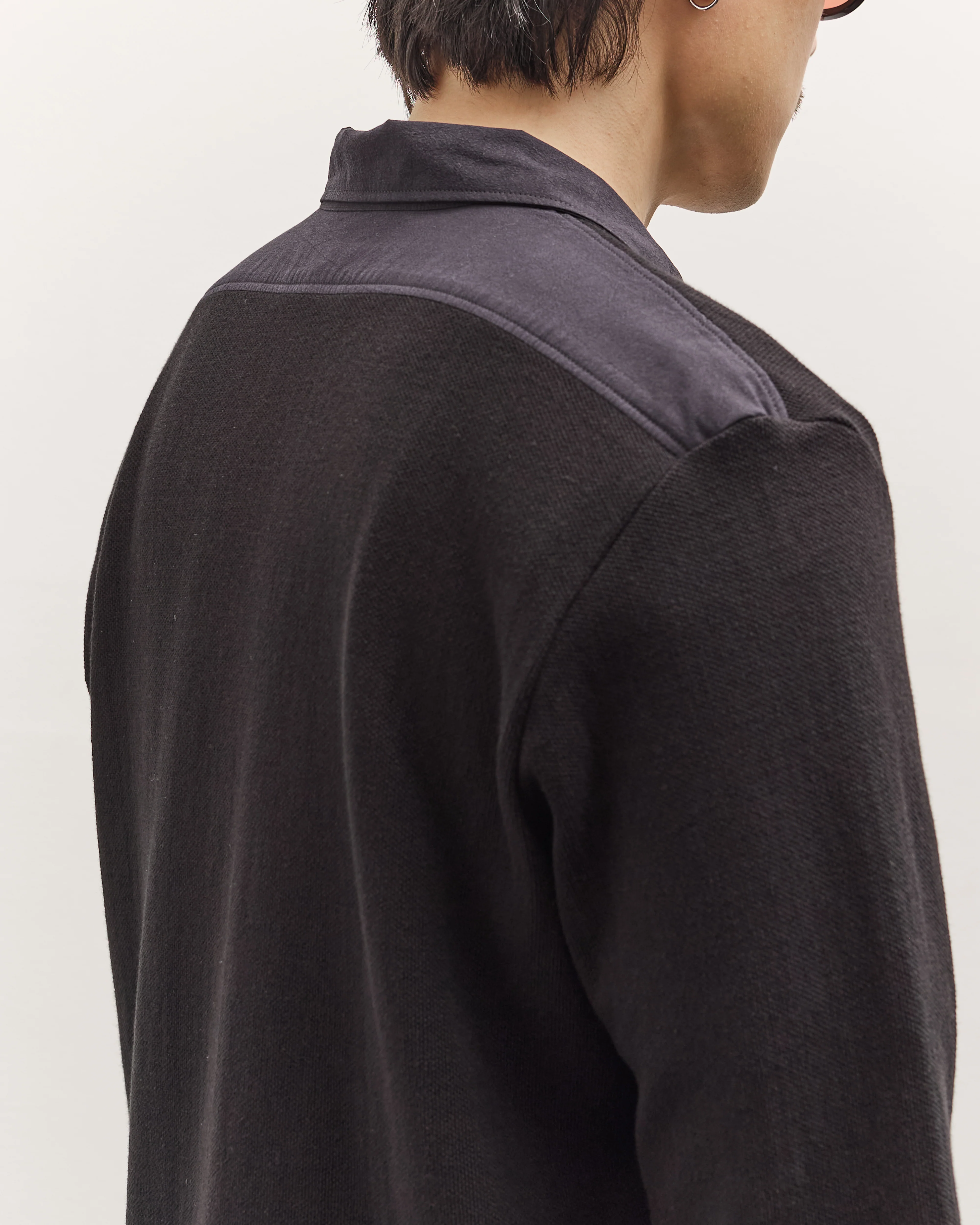 Lady White Co. Double Knit Zip Shirt, Black - Image 2