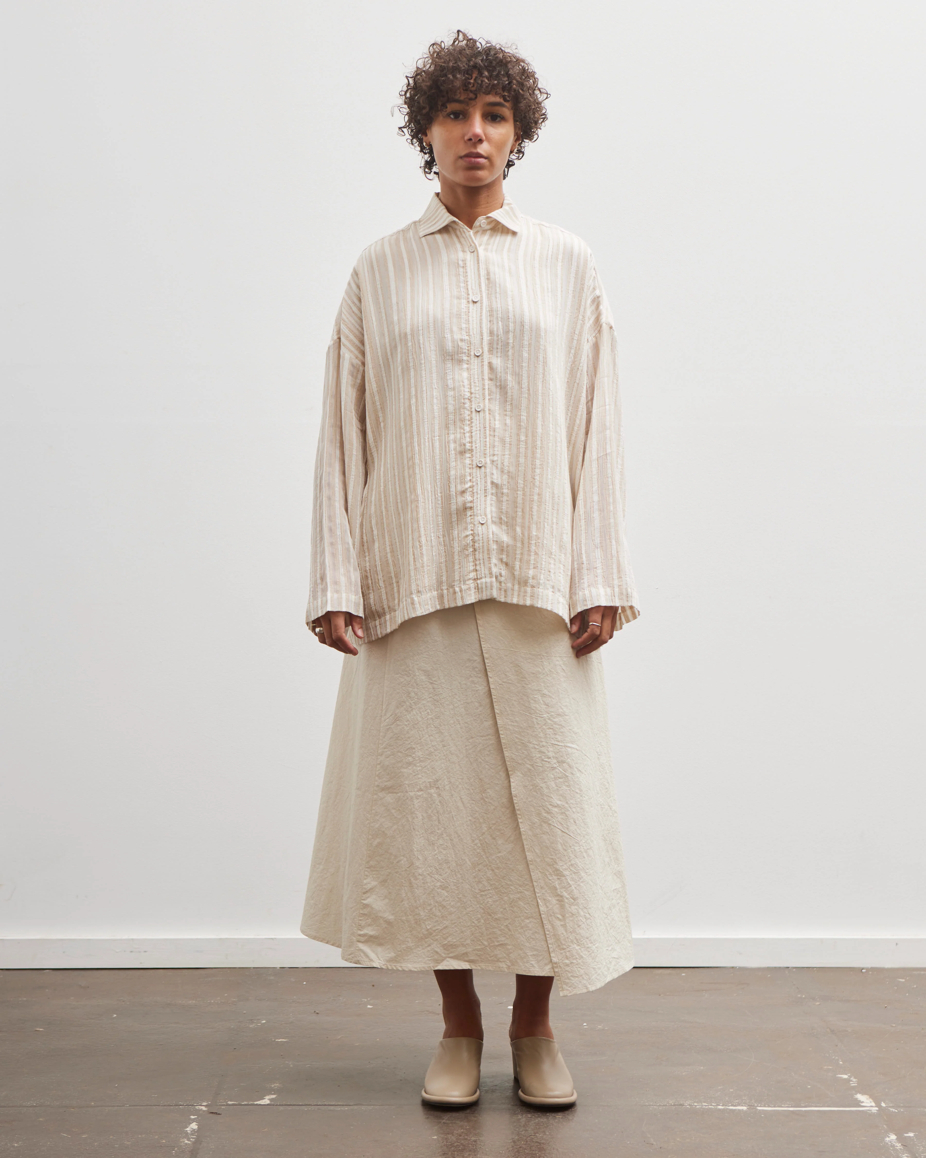 Lauren Manoogian Lines Shirt, Camel - Image 3