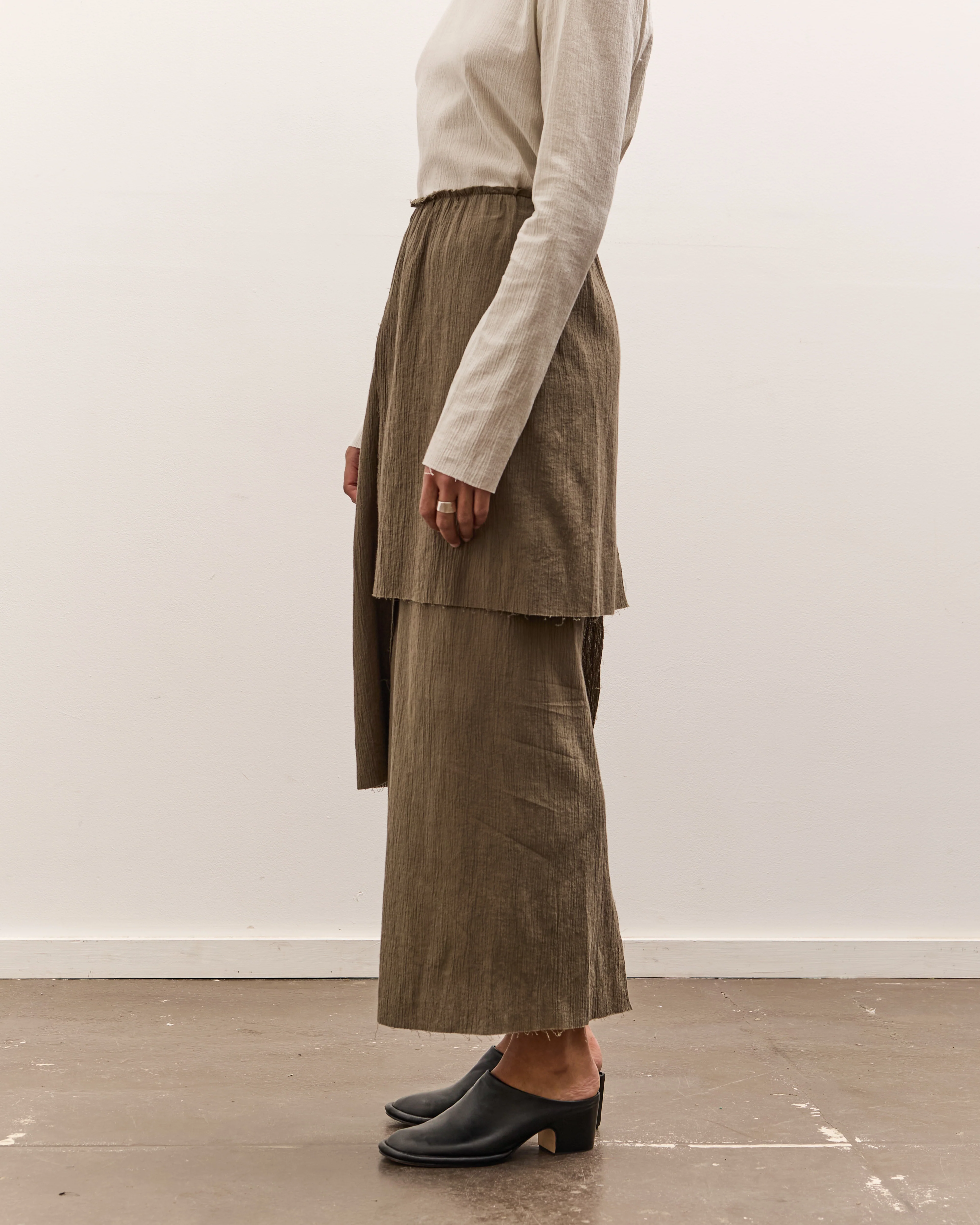 Lauren Manoogian Raw Layer Skirt, Clay - Image 5