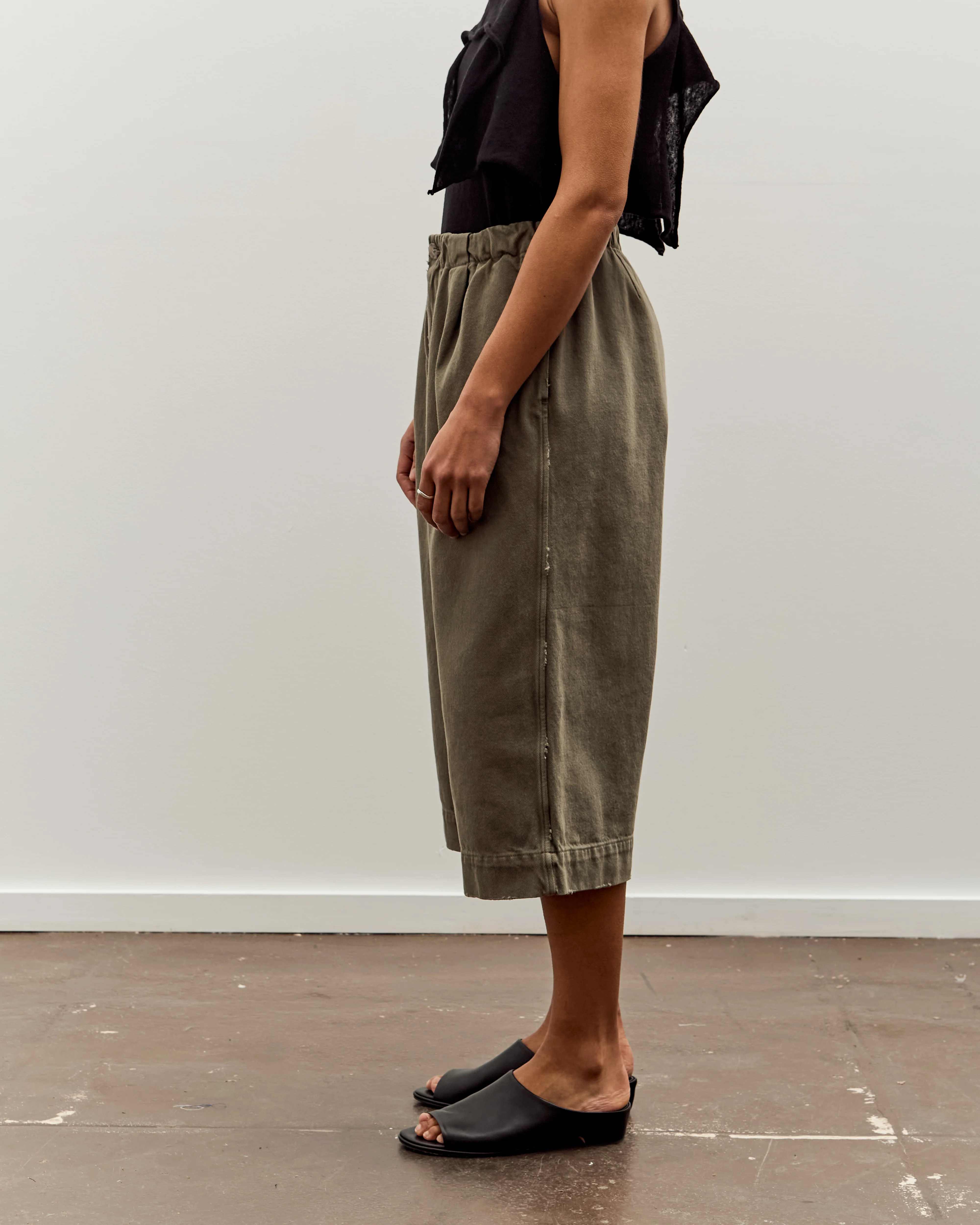 Lauren Manoogian Washed Crop Trouser, Fatigue - Image 4