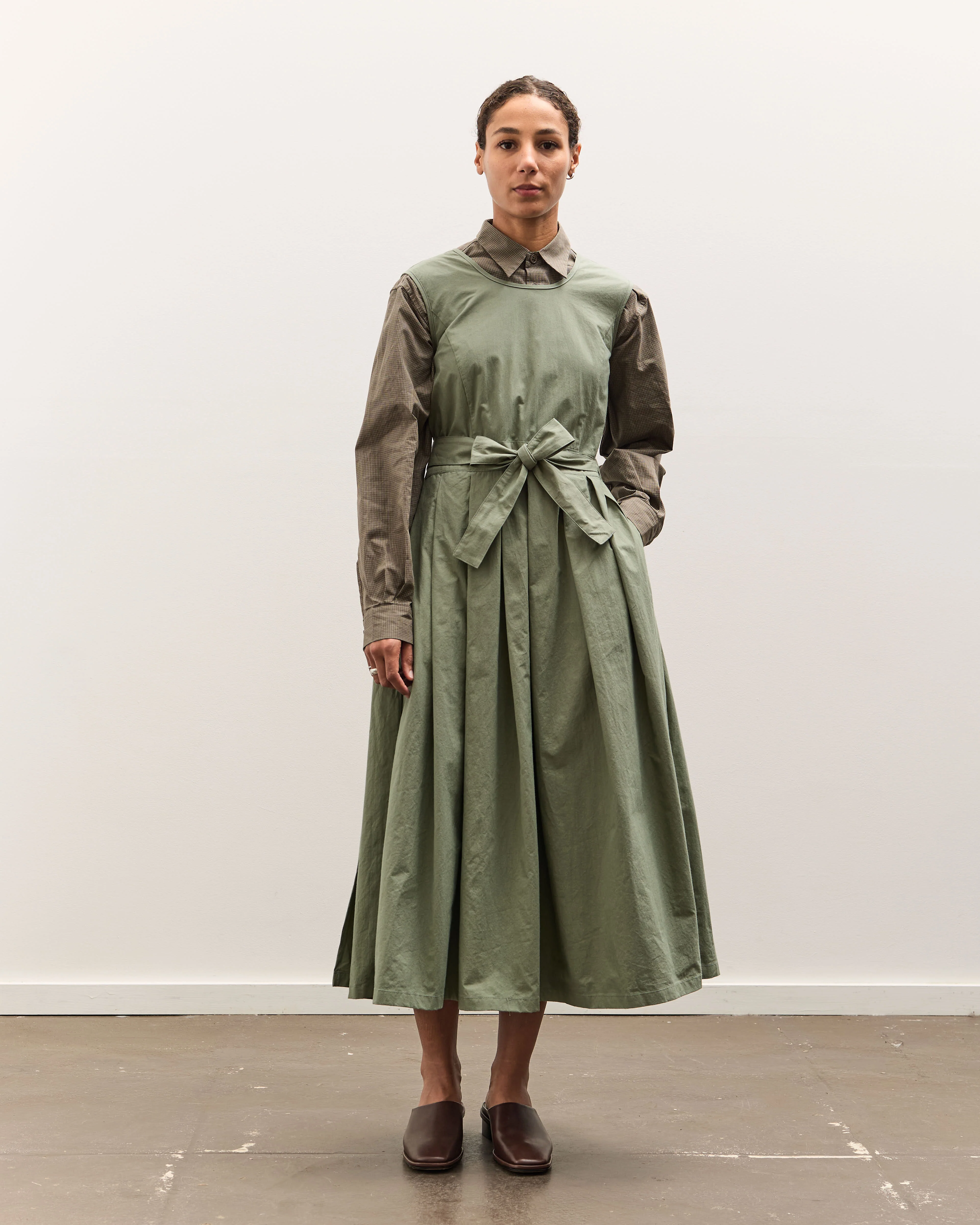 MAN-TLE W-R19A8 Korean Apron Dress, Gum - Image 3