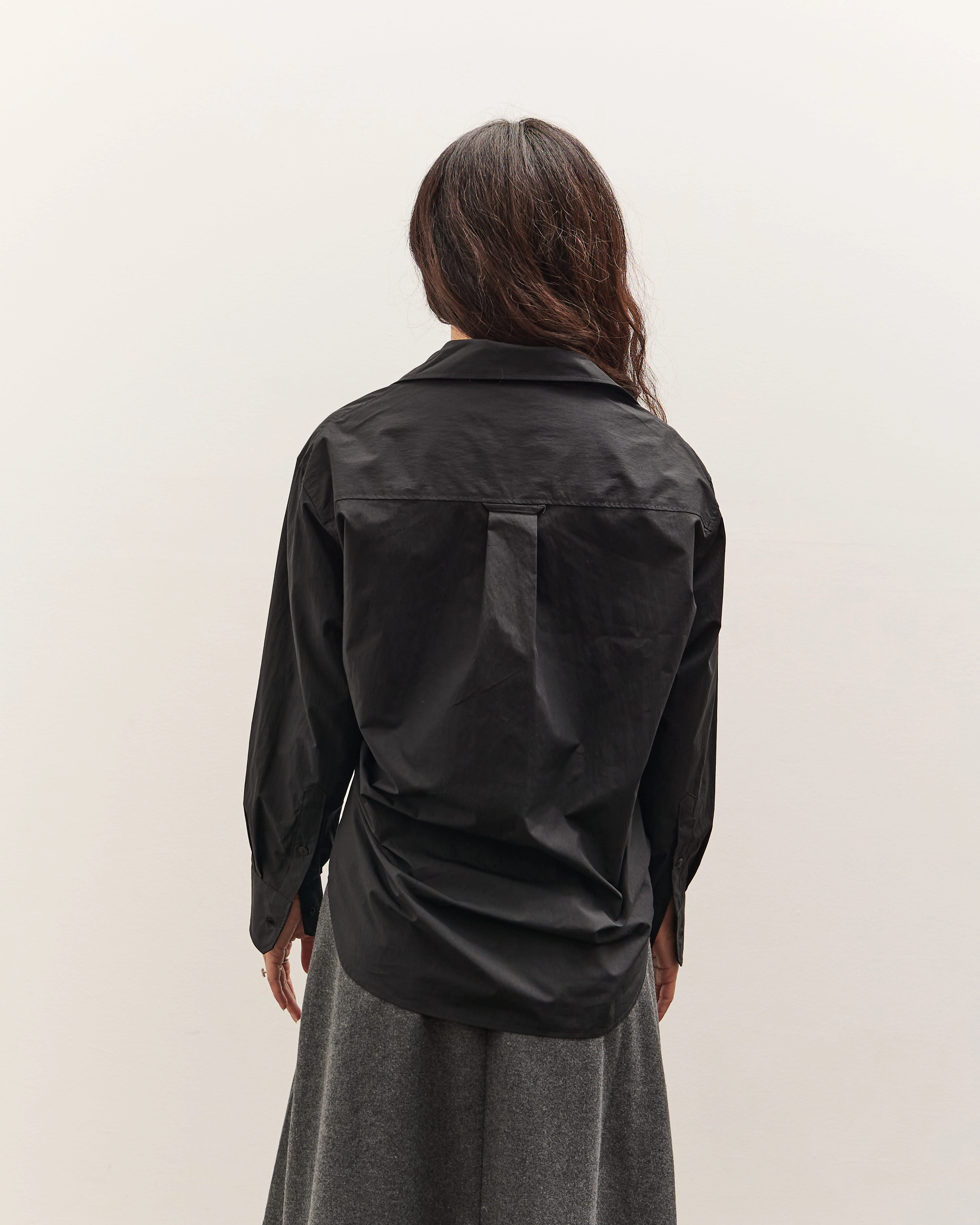 Mijeong Park Oversized Shirt, Black - Image 6