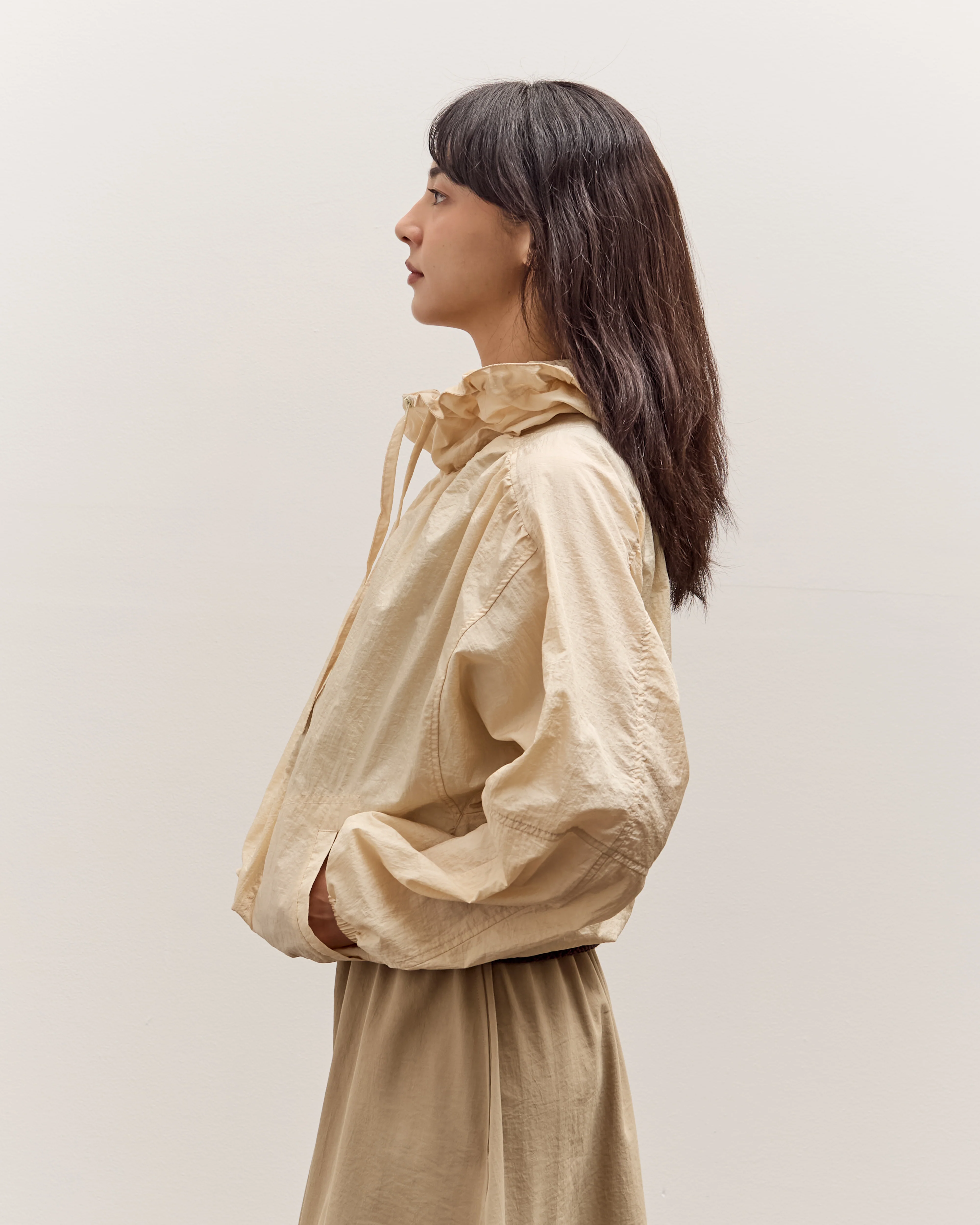 Mijeong Park Shirred Anorak, Cream - Image 6