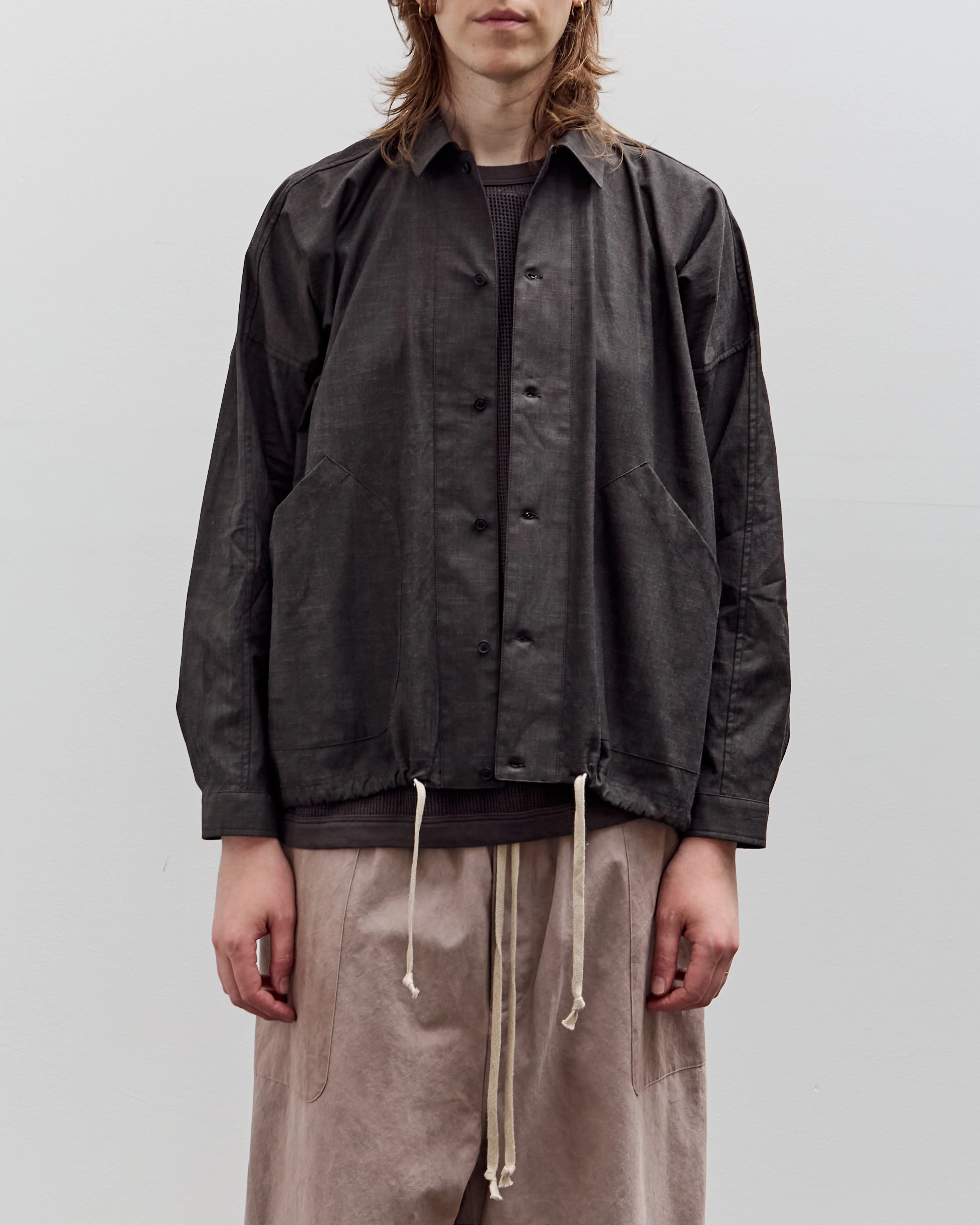 O by Jan-Jan Van Essche Balloon Shirt, Dark Sumi