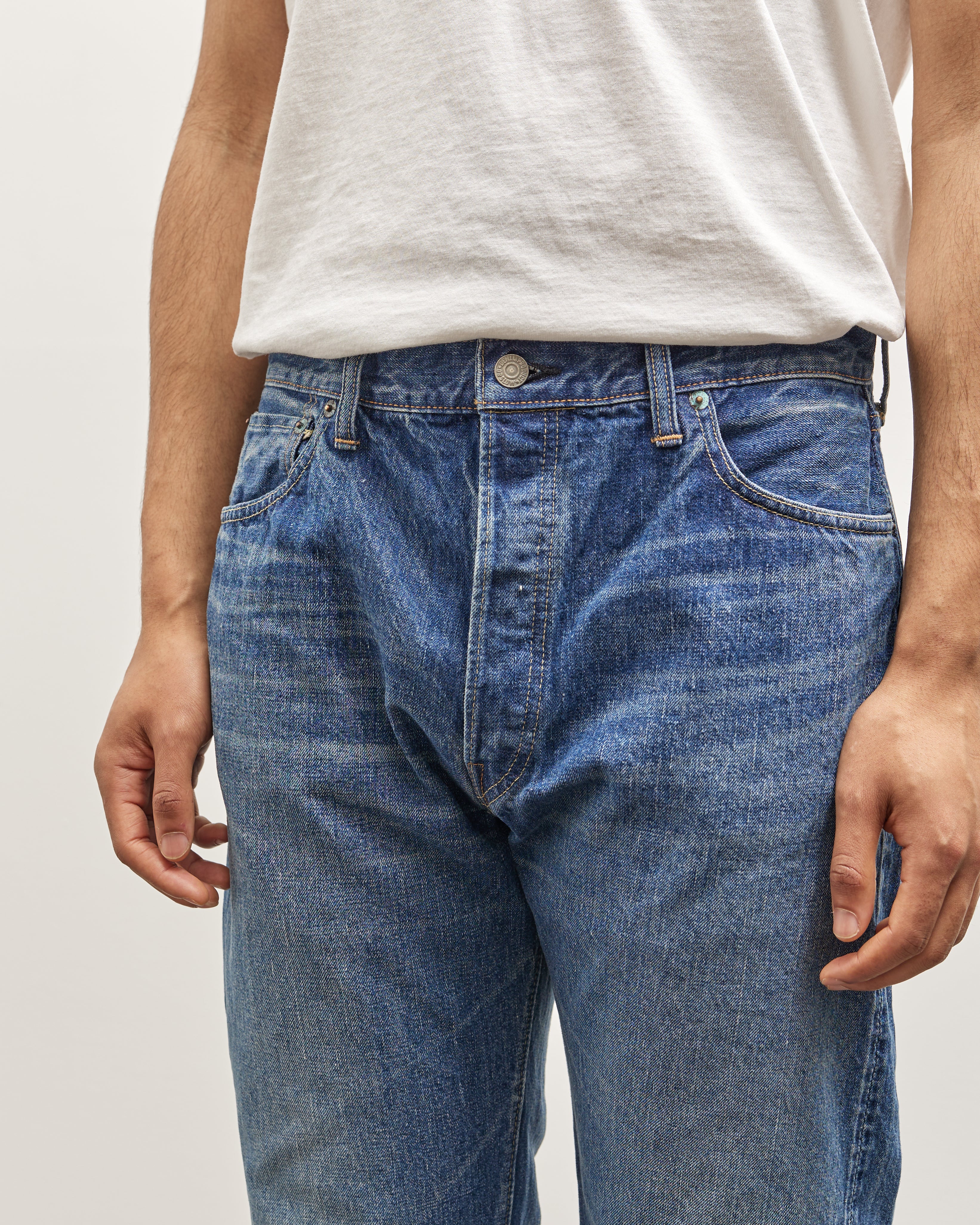 orSlow 105 Standard Denim, 2 Year Wash - Image 7