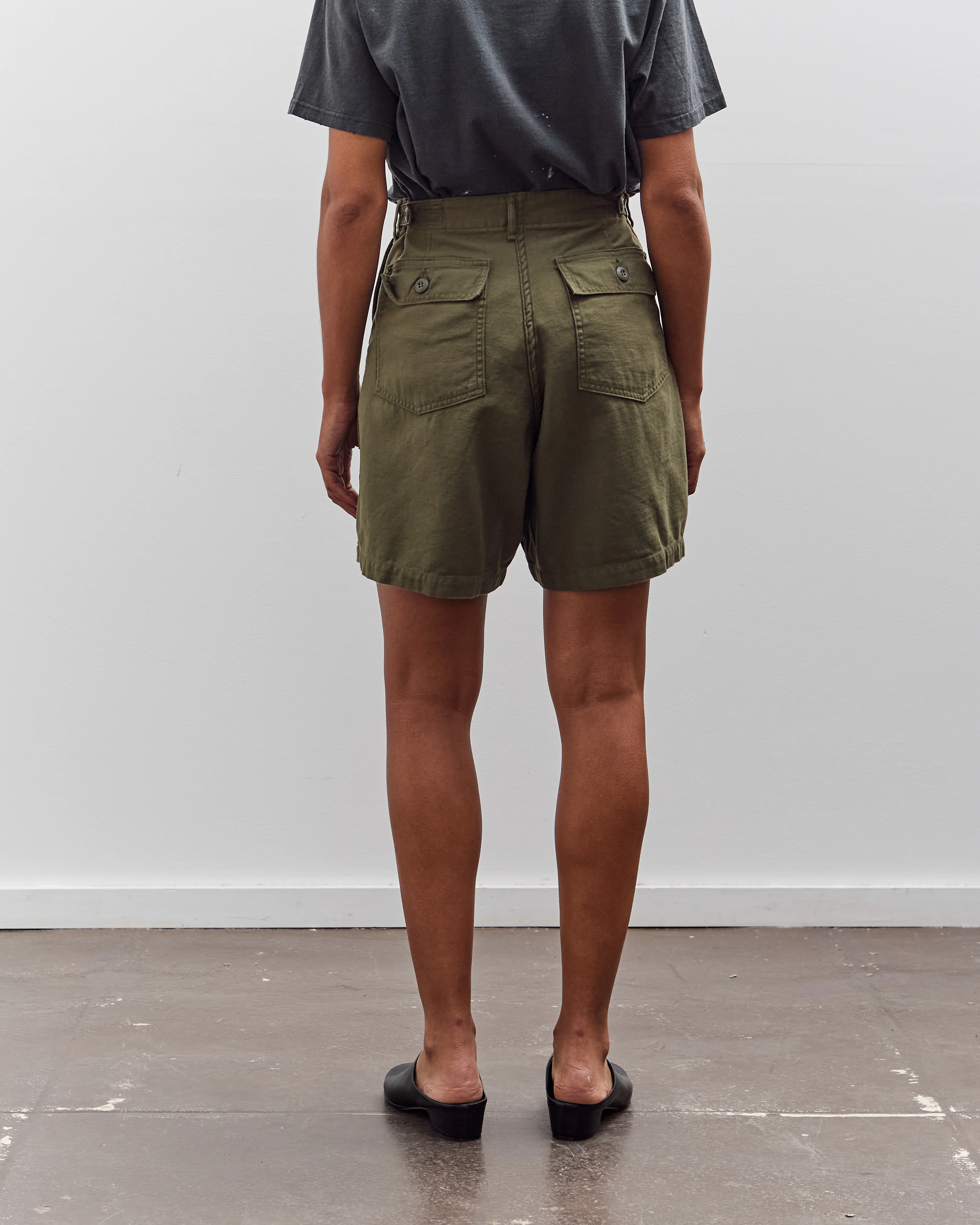 orSlow Fatigue Short Pants, Green - Image 5