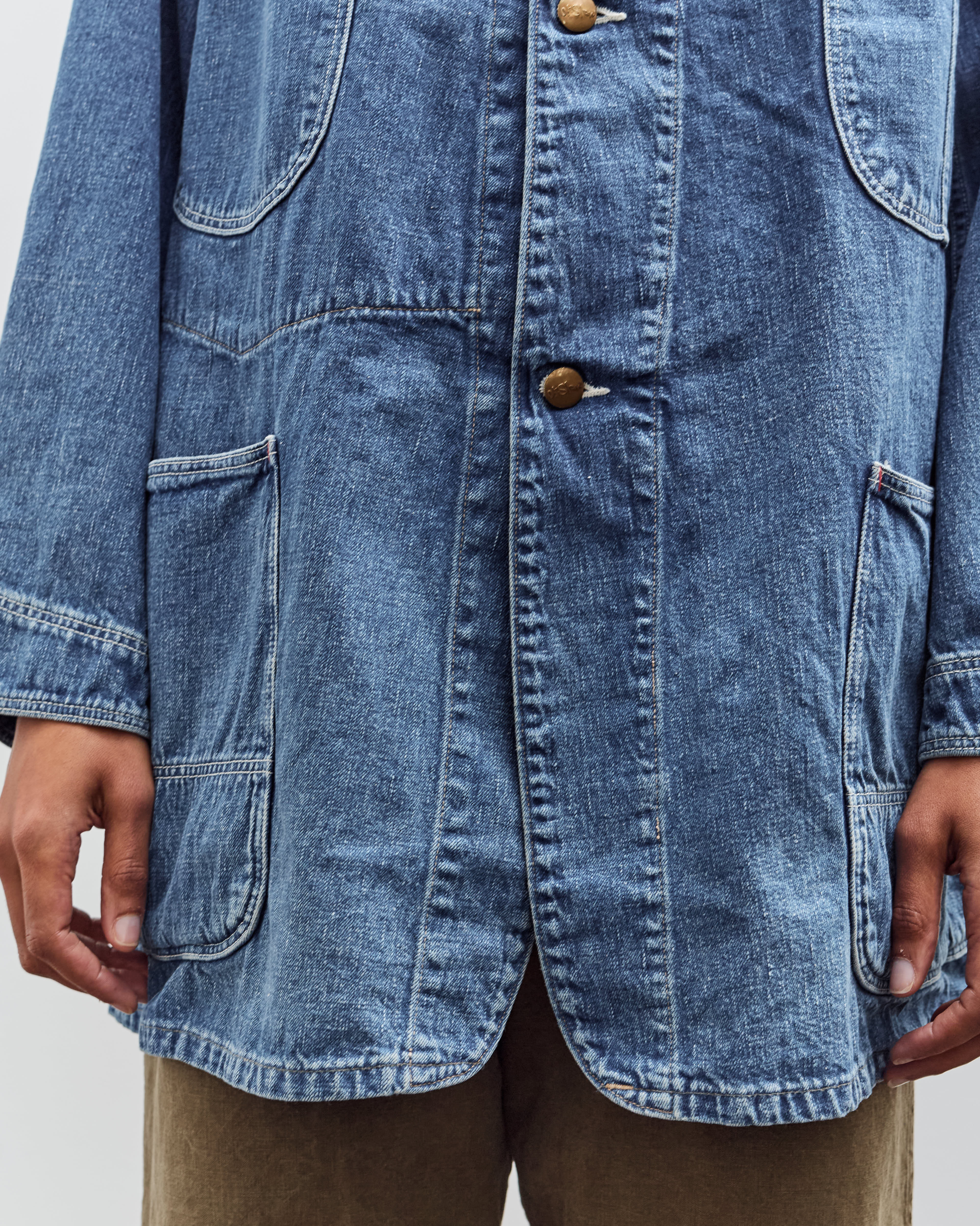 orSlow Loose Fit Denim Coverall, Denim Used - Image 10