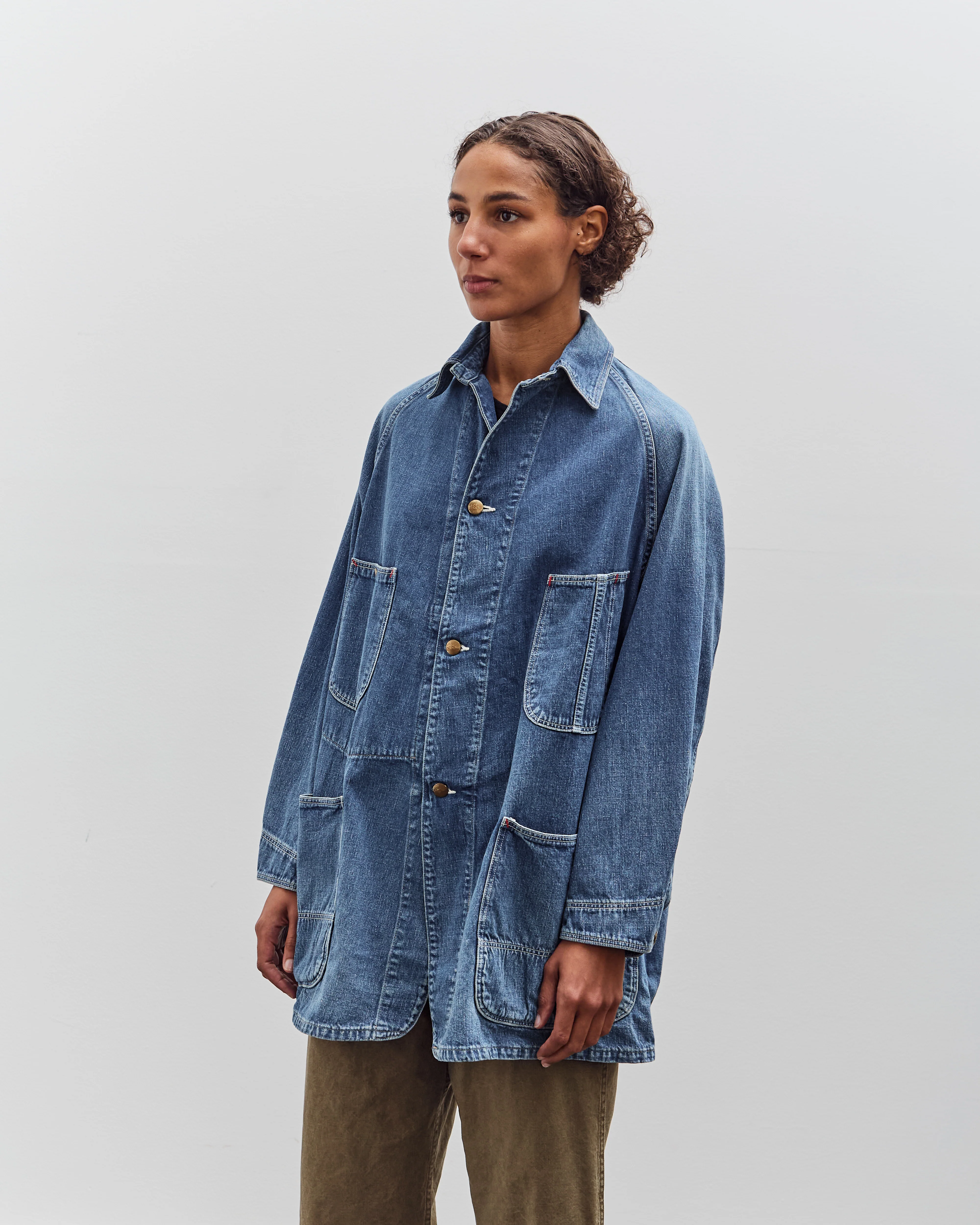 orSlow Loose Fit Denim Coverall, Denim Used - Image 3