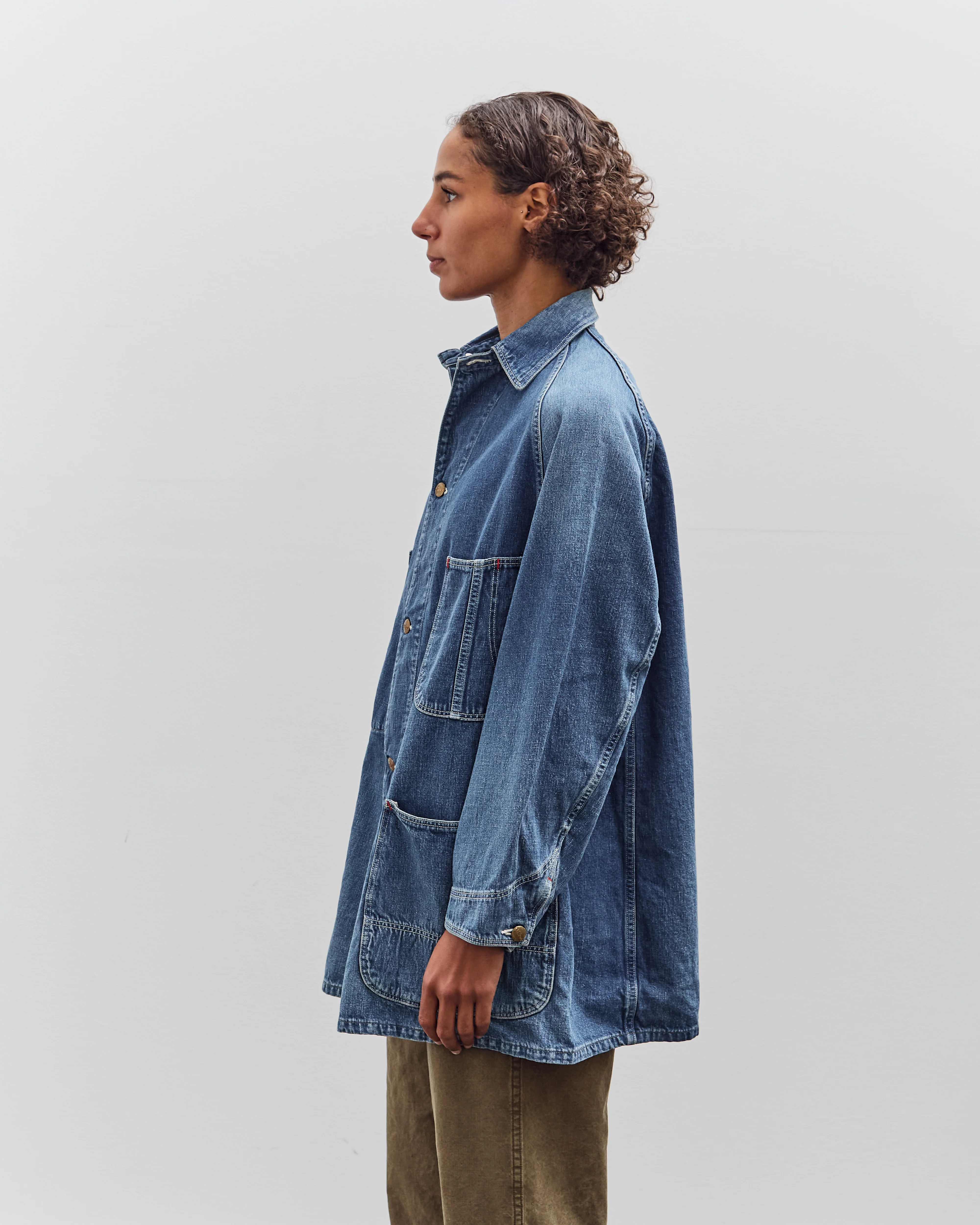 orSlow Loose Fit Denim Coverall, Denim Used - Image 4