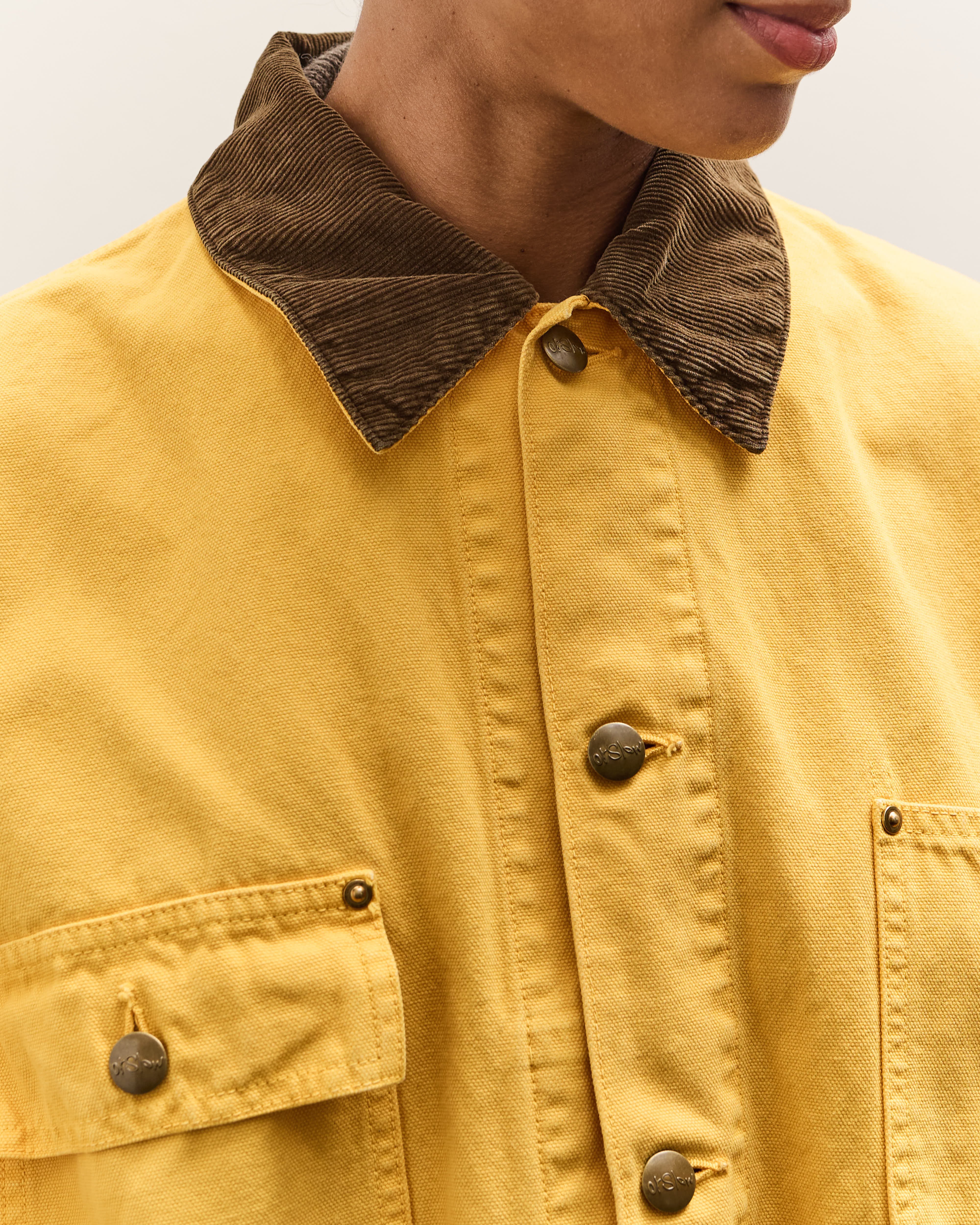 orSlow Relaxed Fit Oxford Coverall, Yellow - Image 10