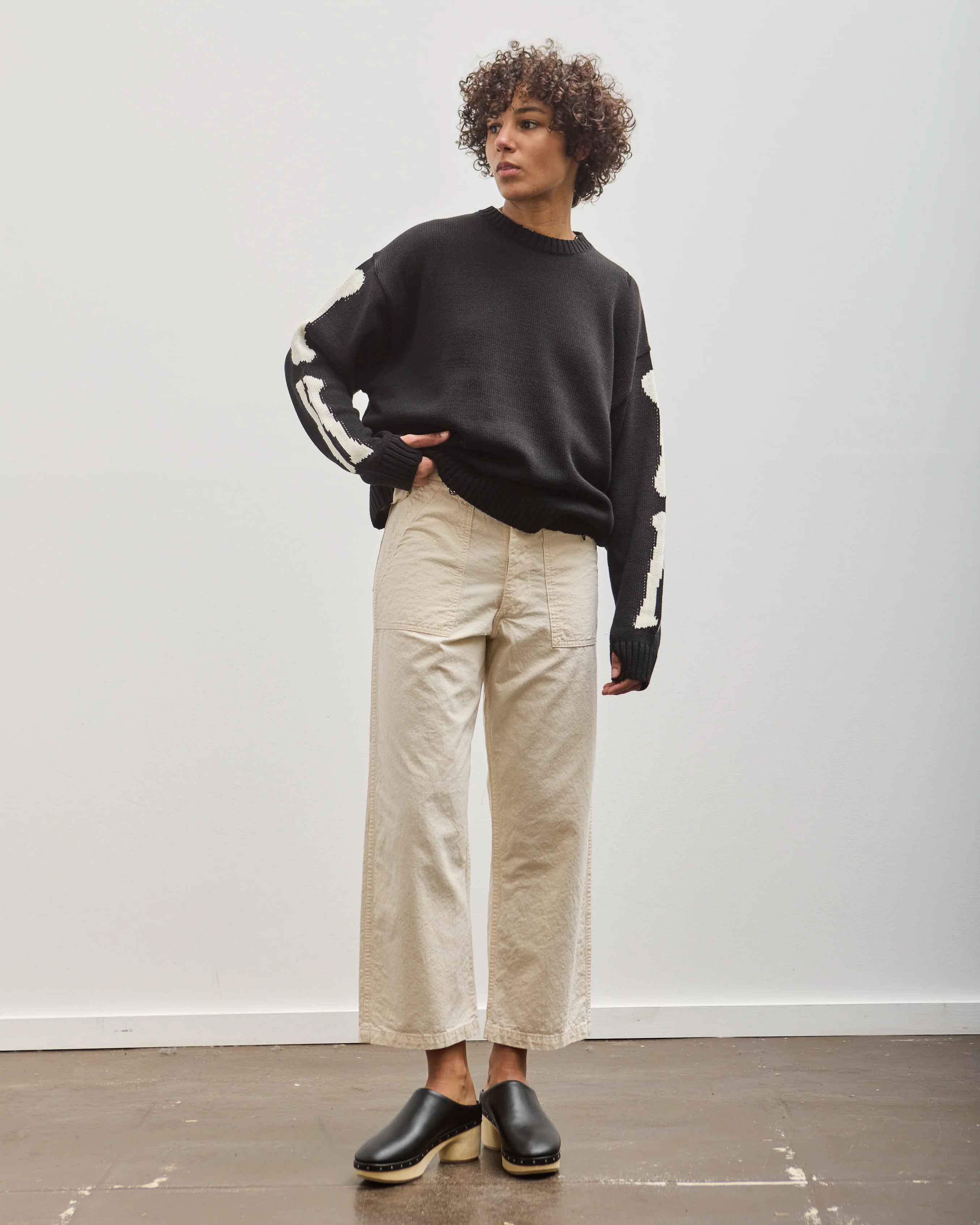 orSlow Summer Fatigue Pants, Ecru - Image 3