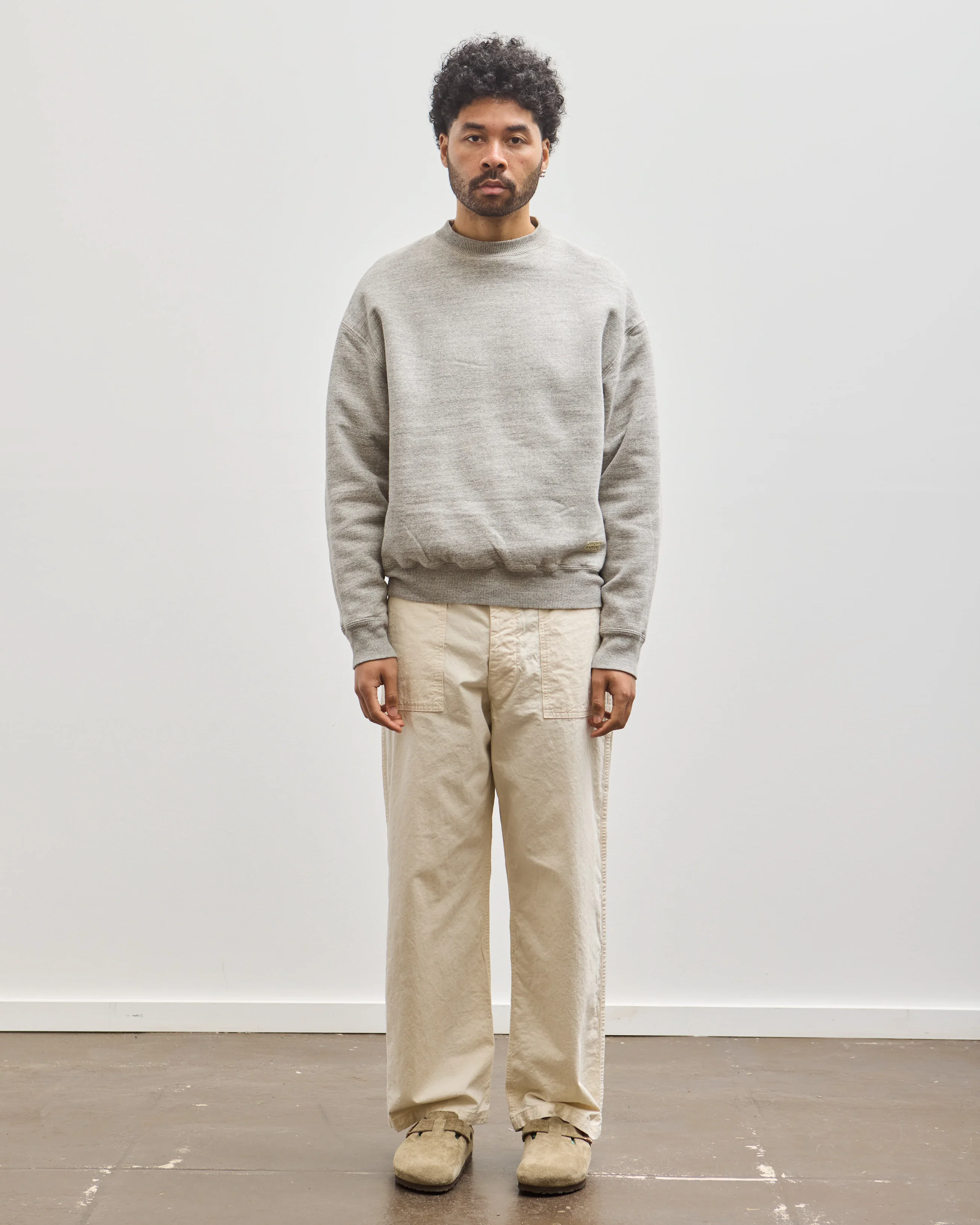 orSlow Unisex Summer Fatigue Pants, Ecru - Image 3