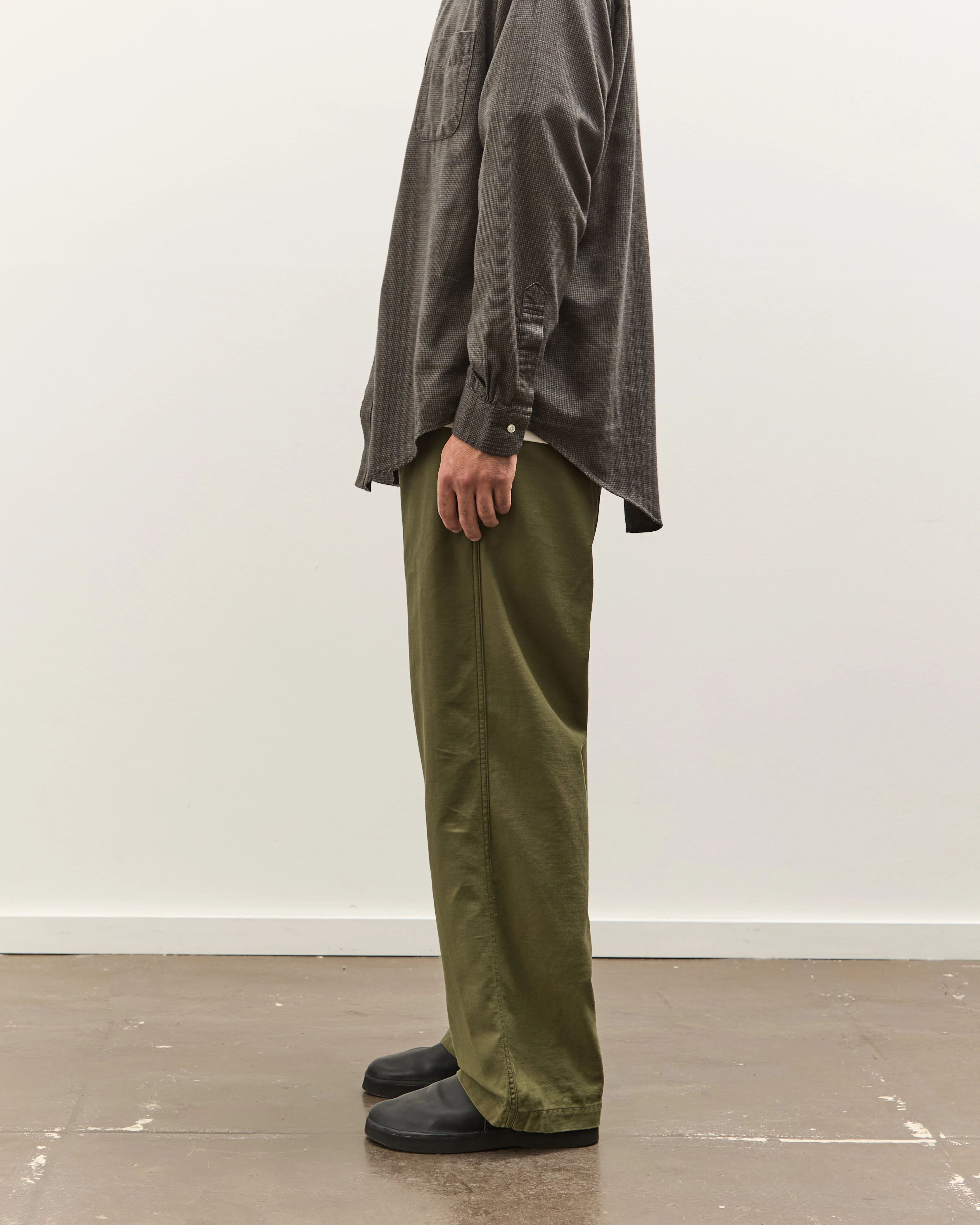 orSlow Wide Fit New Yorker Pant, Dark Olive - Image 4