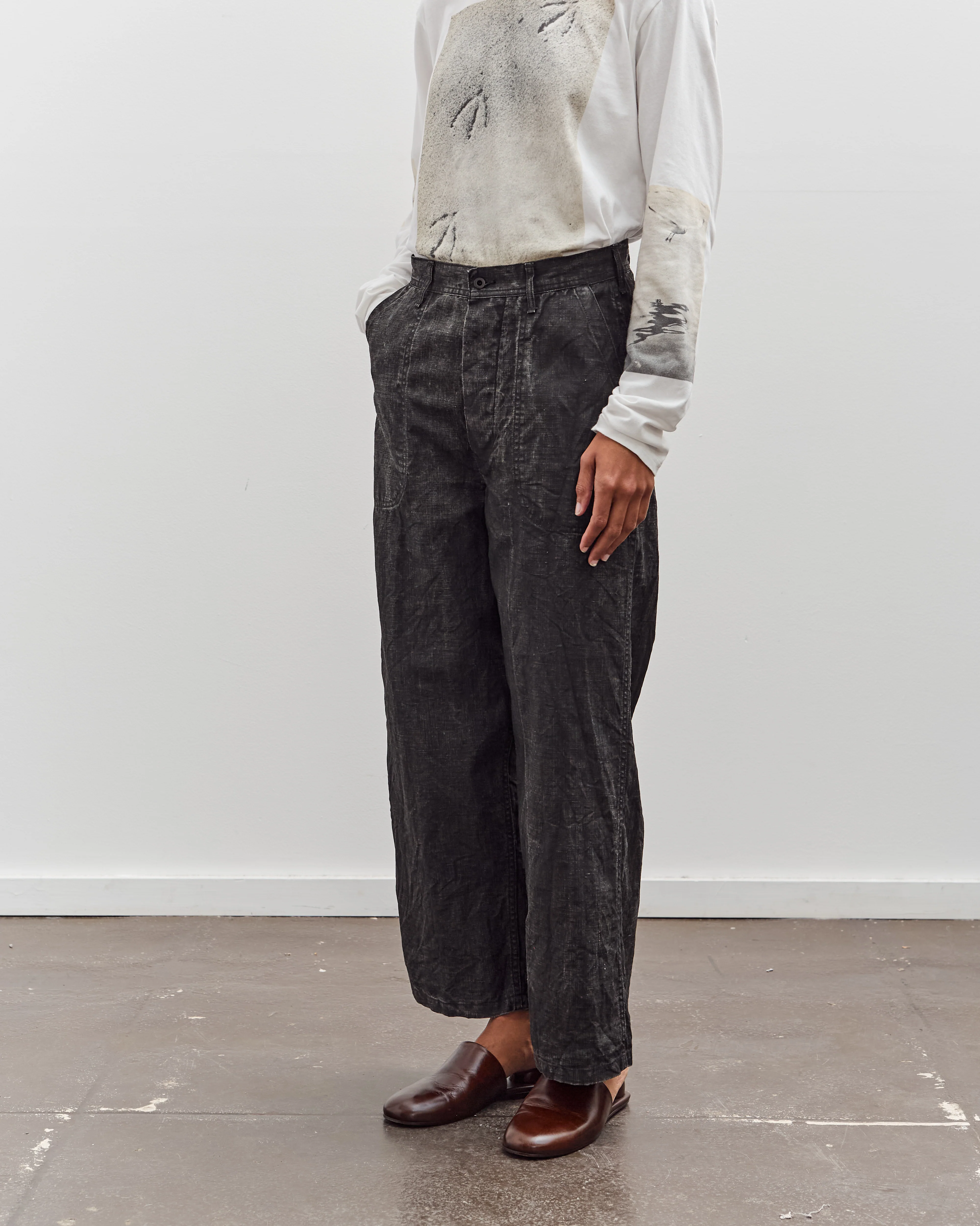 orSlow WWⅡ 40'S U.S Navy Utility Trouser, Sumi Black - Image 3