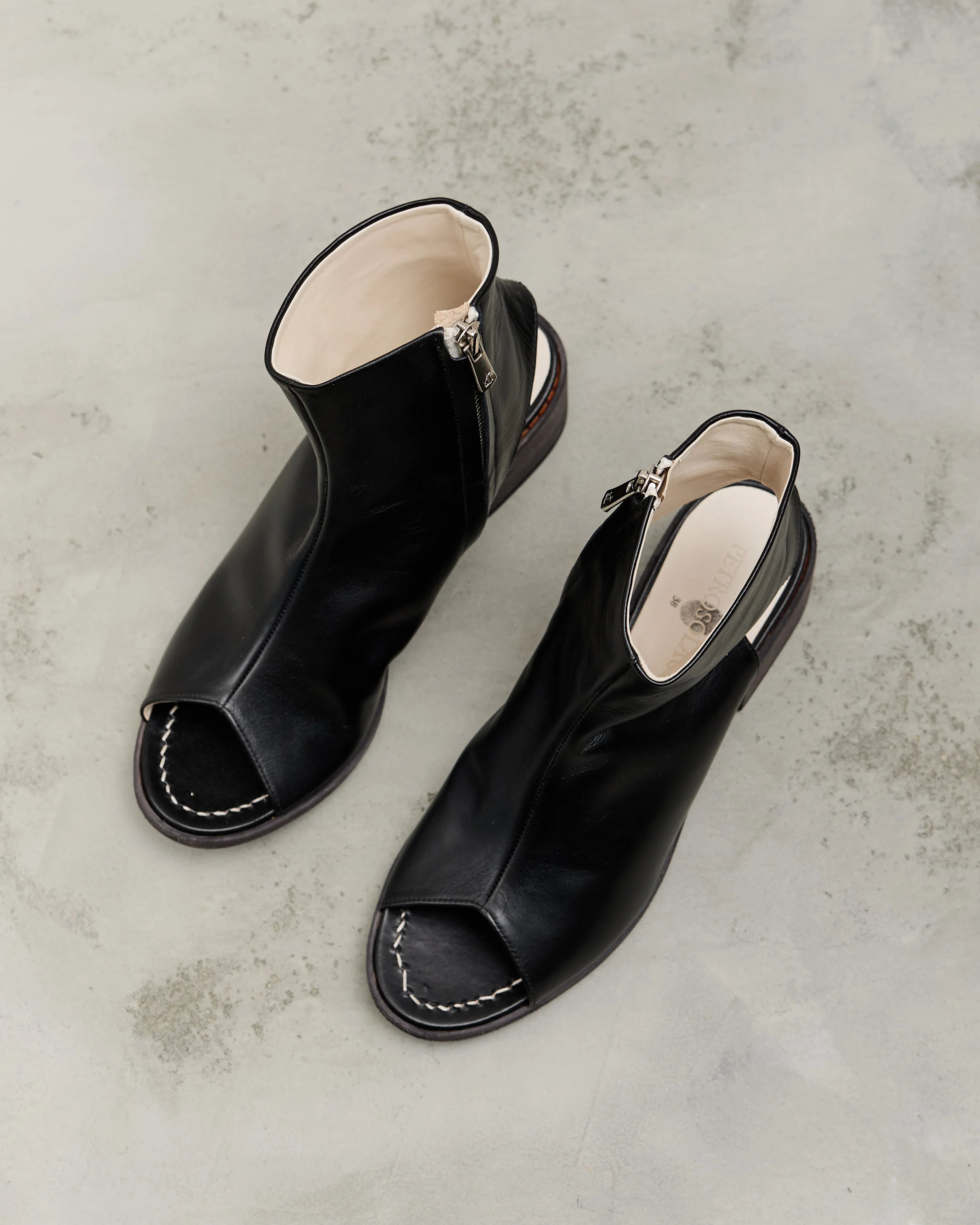 Petrosolaum Side Zip Boots Sandals, Black - Image 3