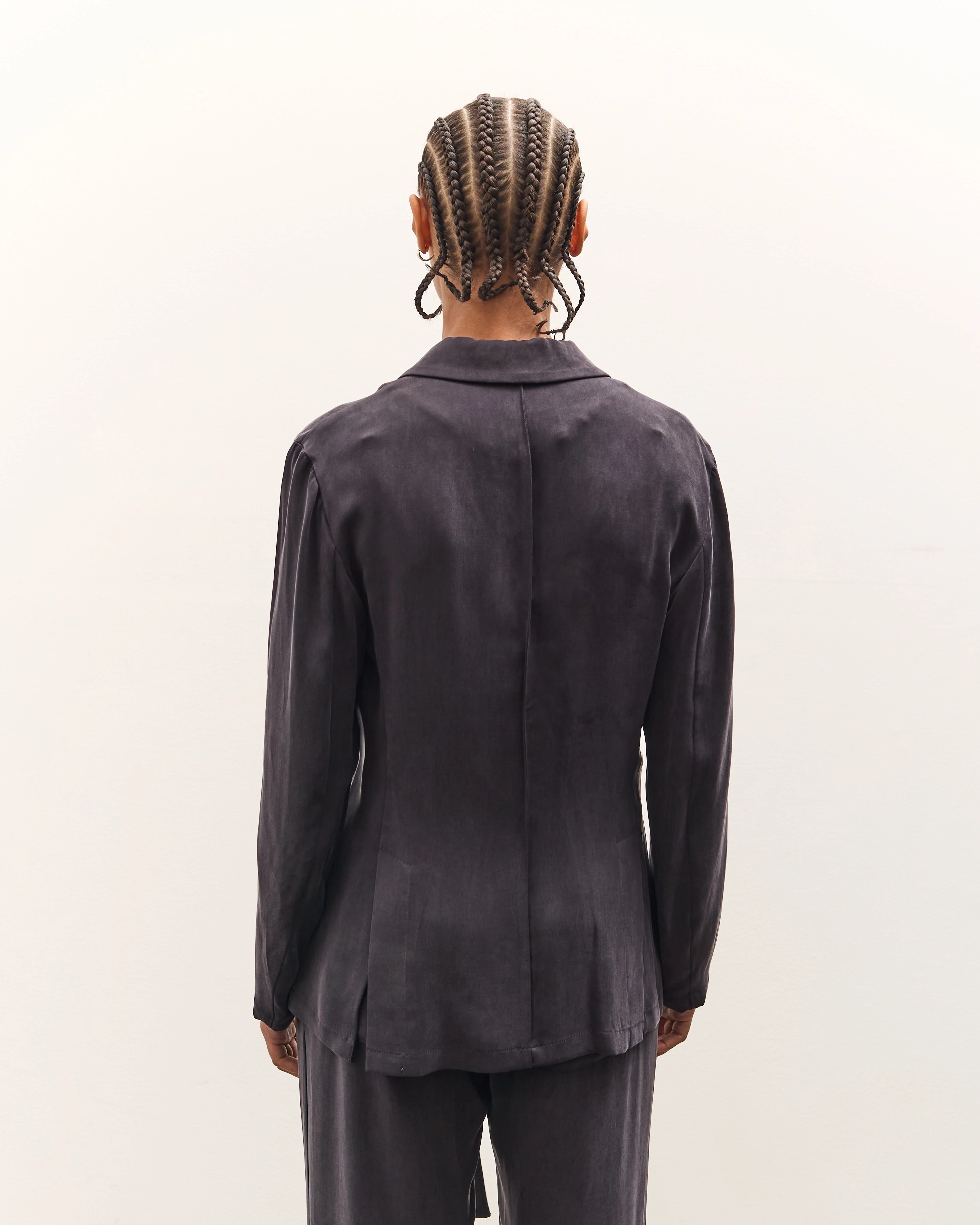 seya. Charlotte Tailor Blouse, Ebony Black - Image 6