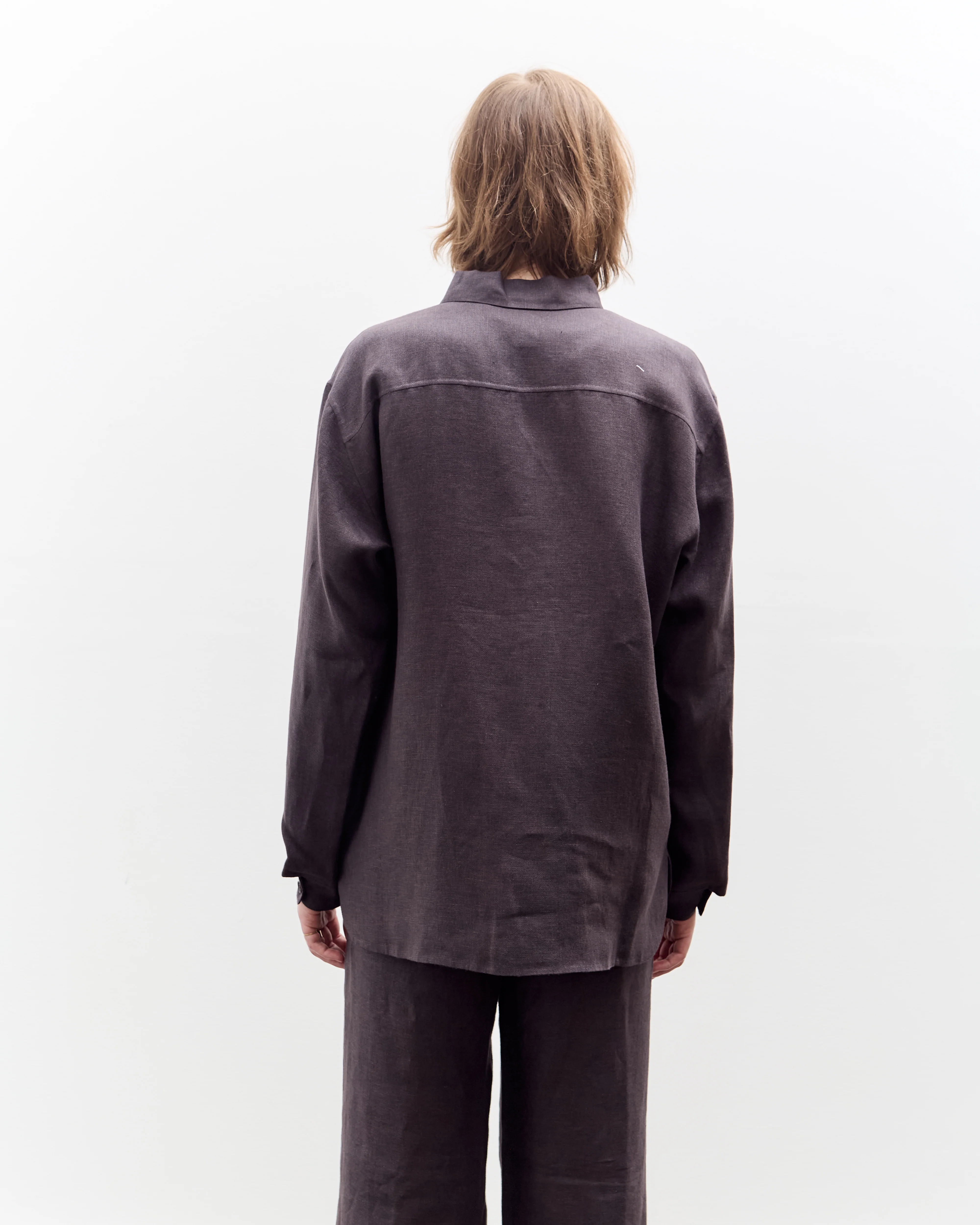 Seya Double Face Overshirt, Mud Indigo - Image 5