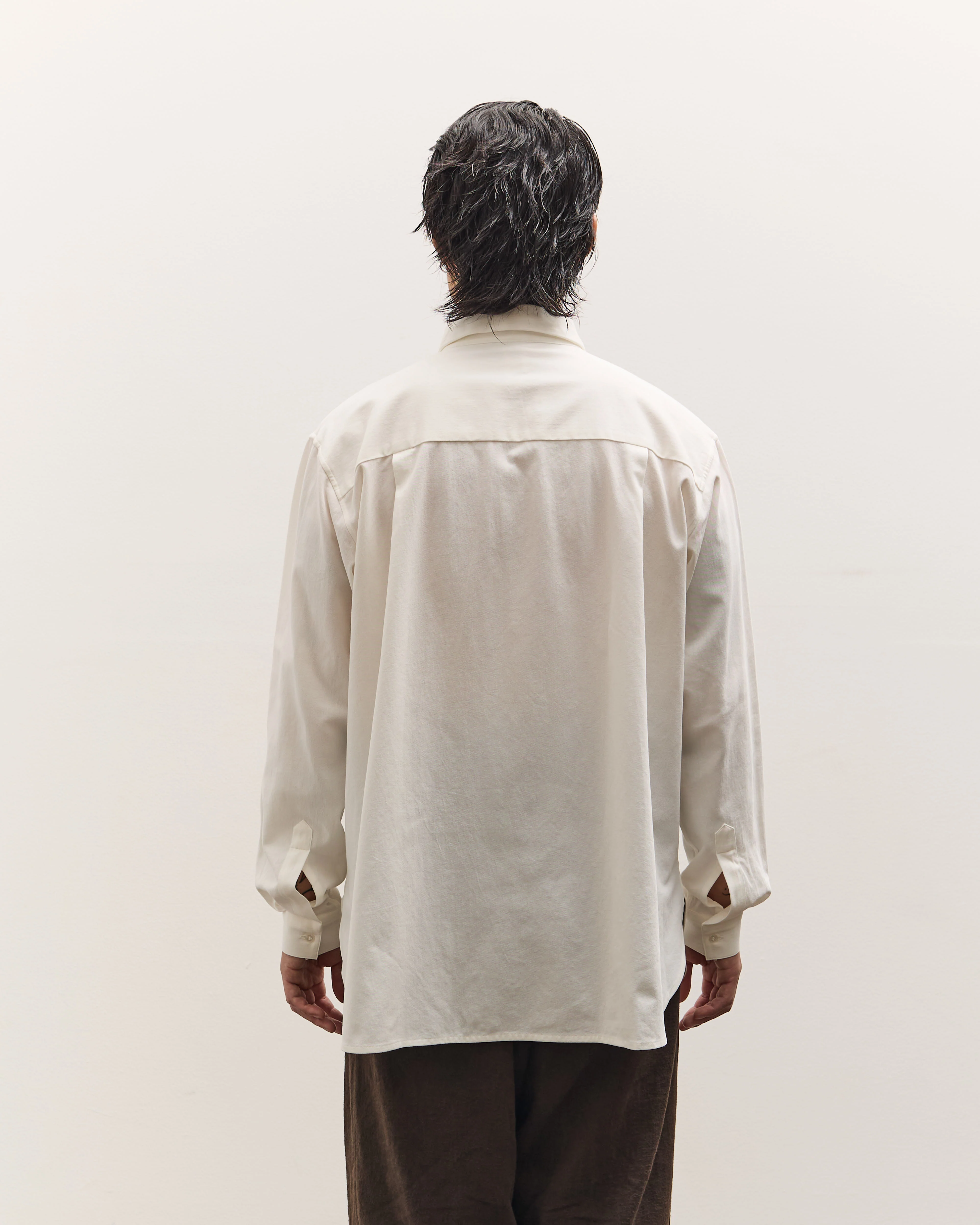 seya. Frilled Shirt Unisex, White - Image 6