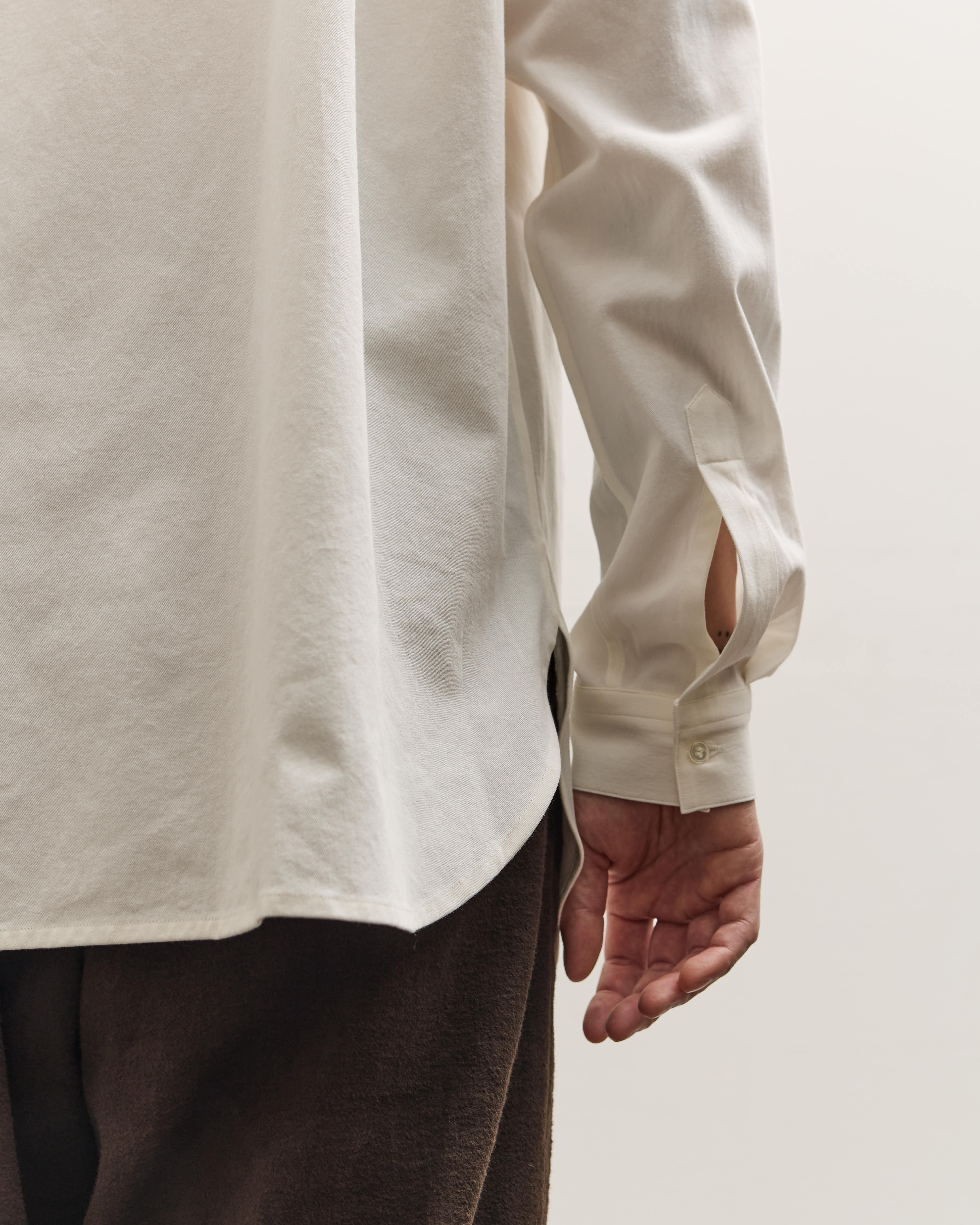 seya. Frilled Shirt Unisex, White - Image 7