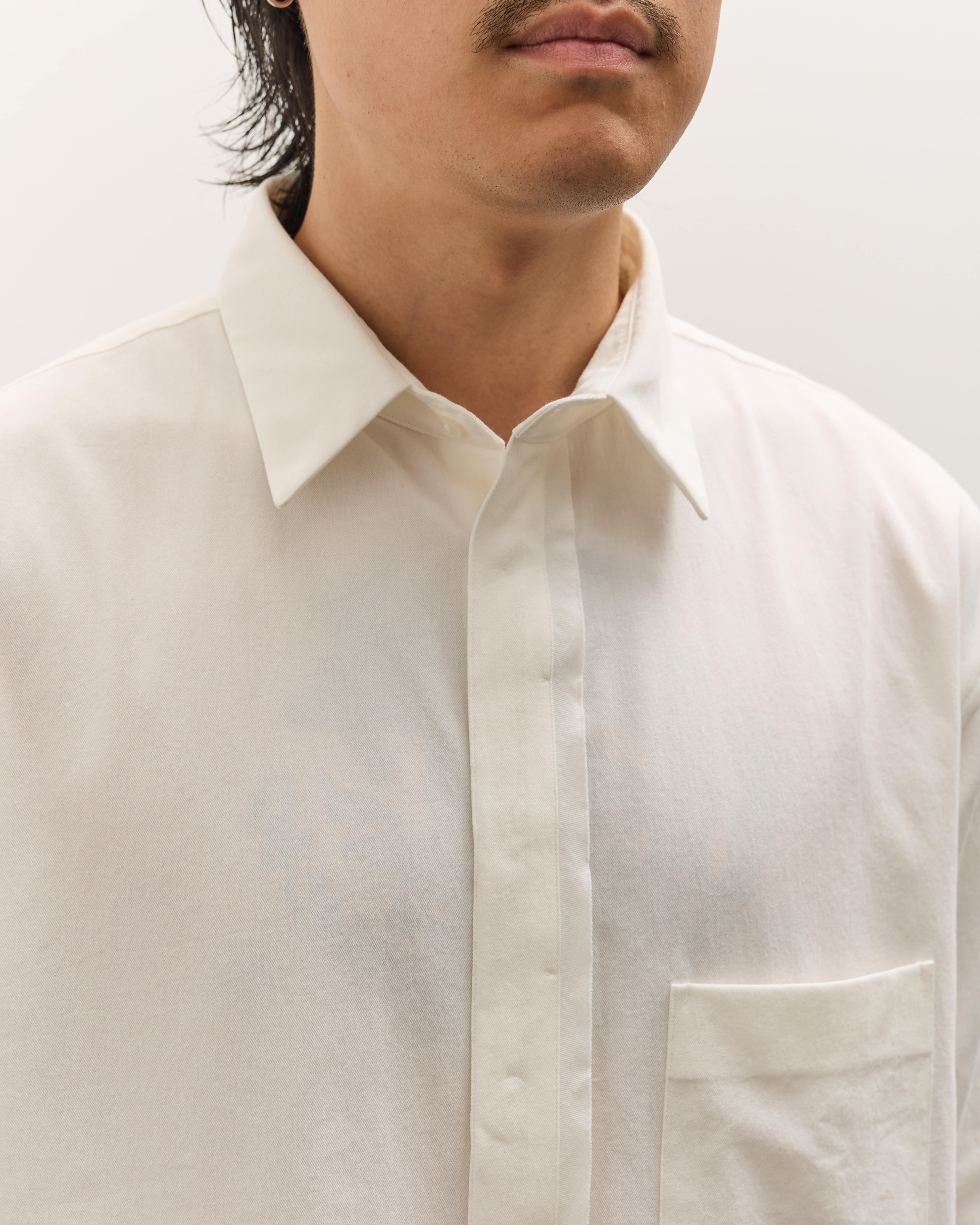 seya. Frilled Shirt Unisex, White - Image 9