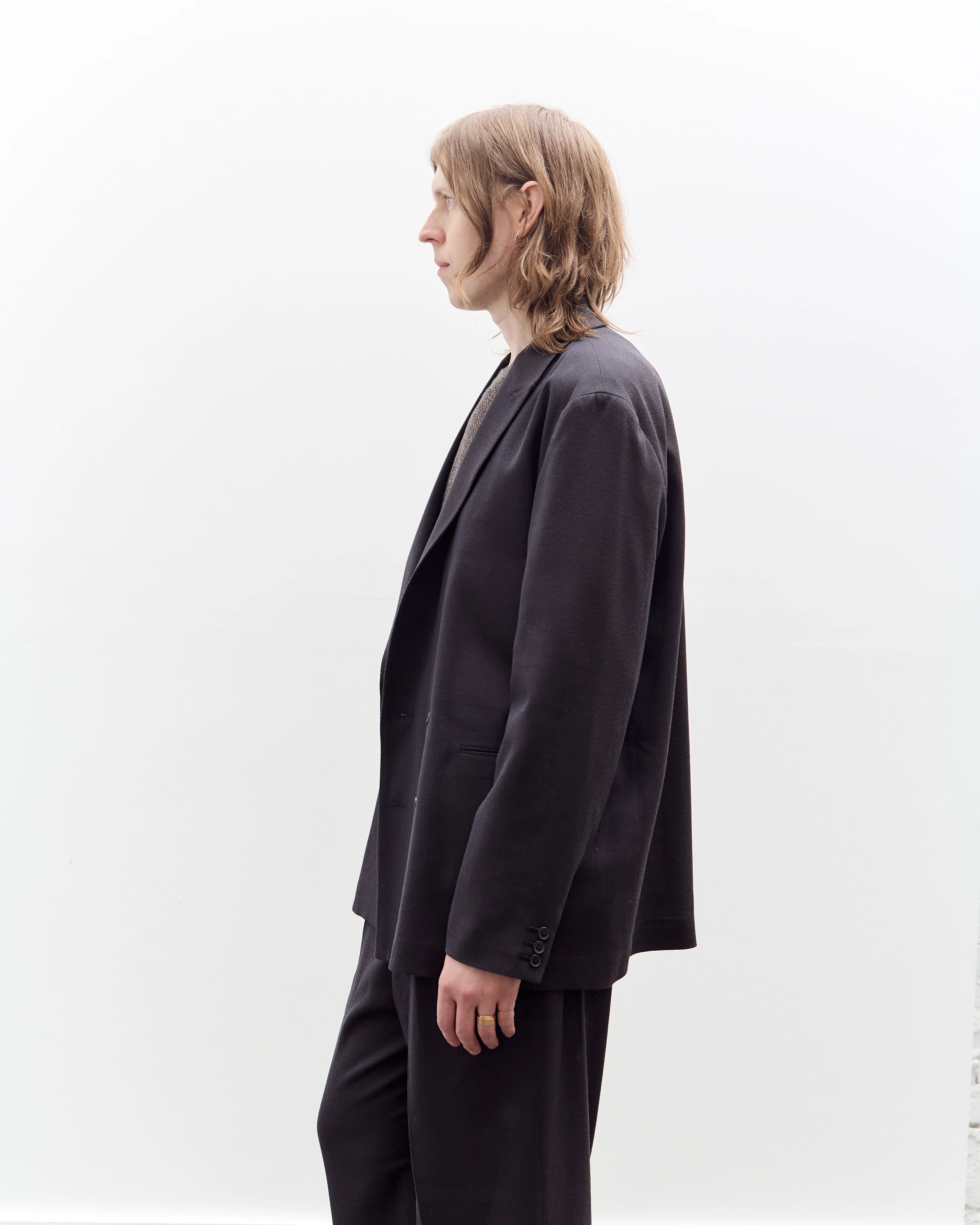 Seya Travel Tailored Jacket, Mud Indigo - Image 4