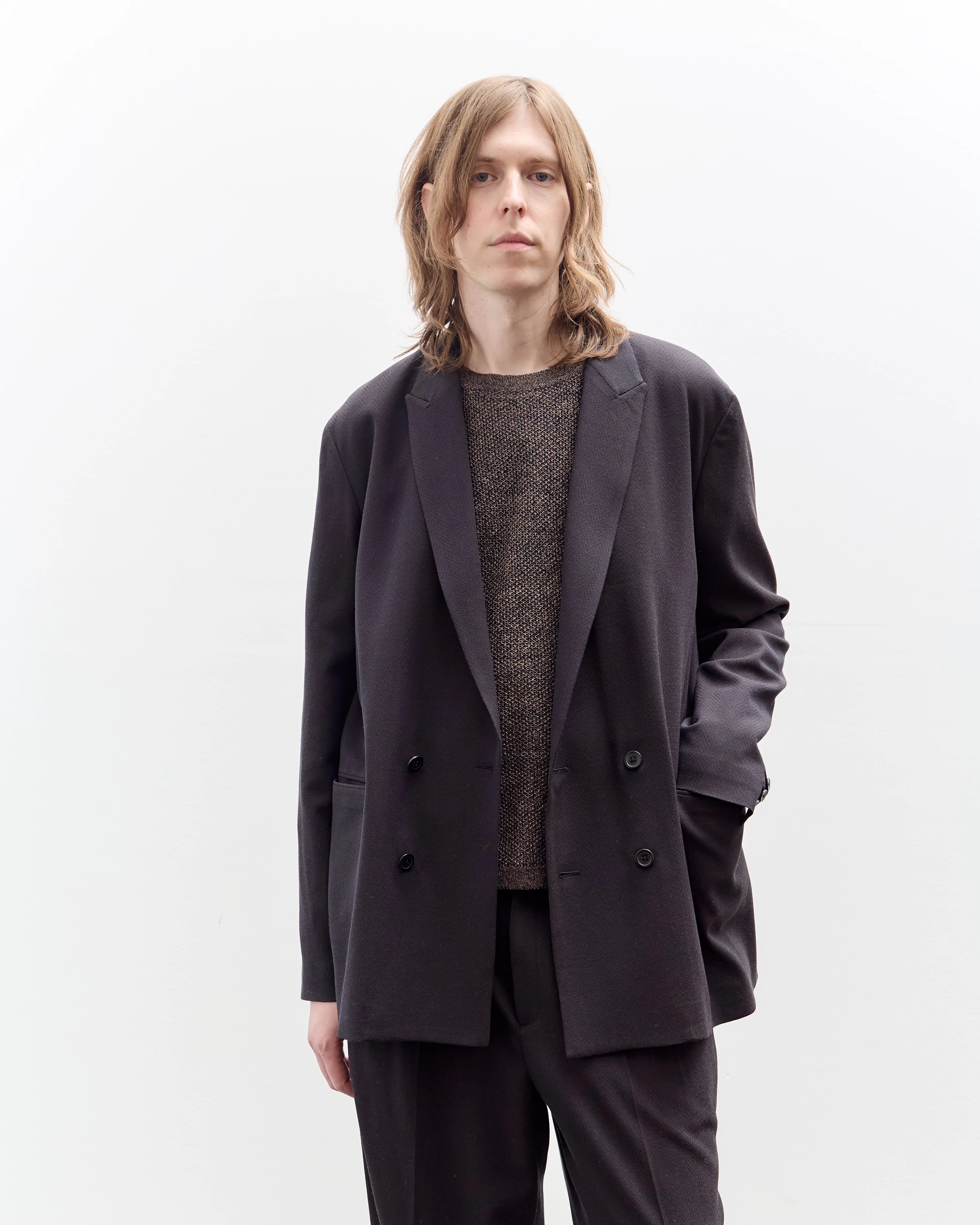 Seya Travel Tailored Jacket, Mud Indigo - Image 6