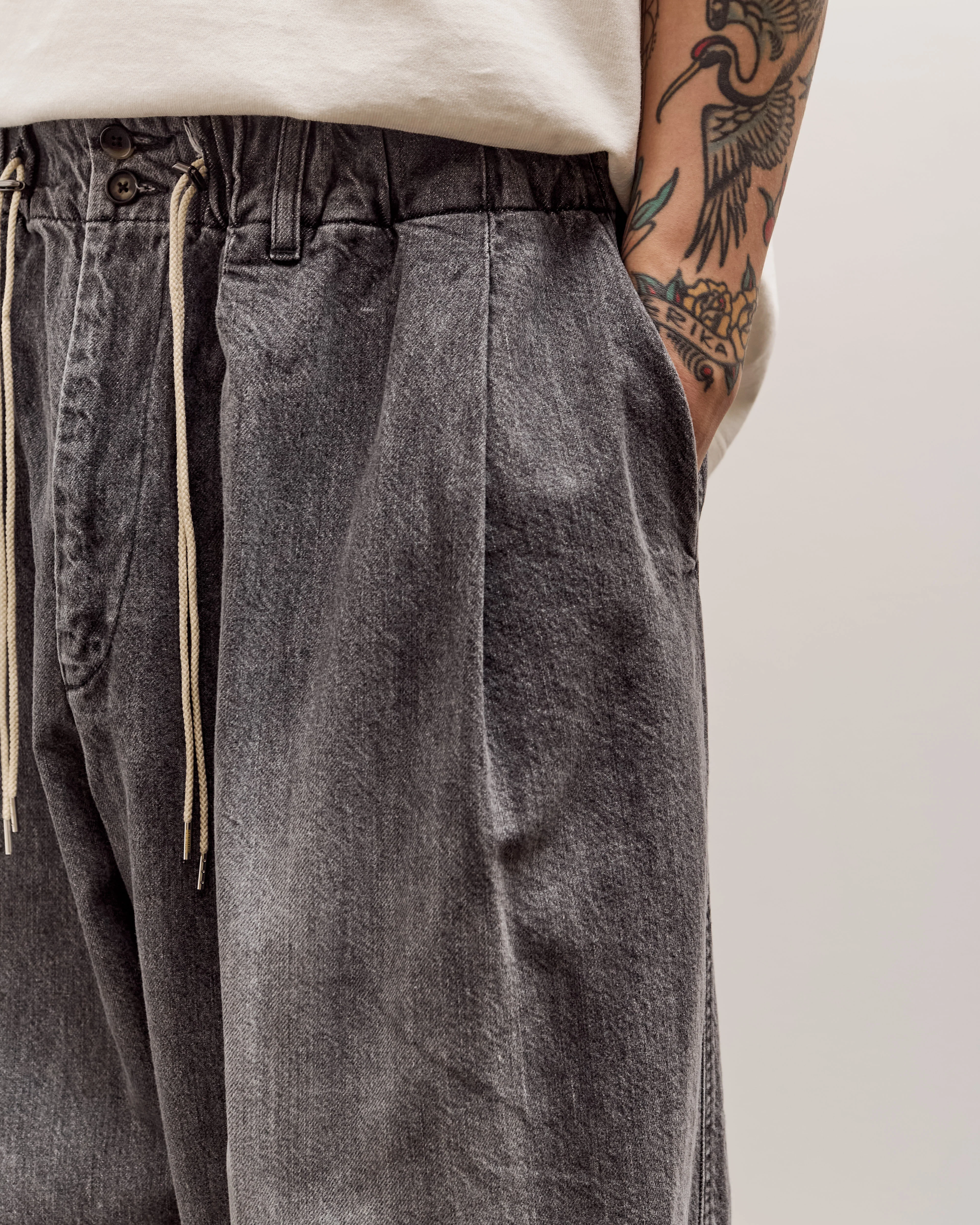 Sillage Circular Pants, Black Denim Bleached - Image 7