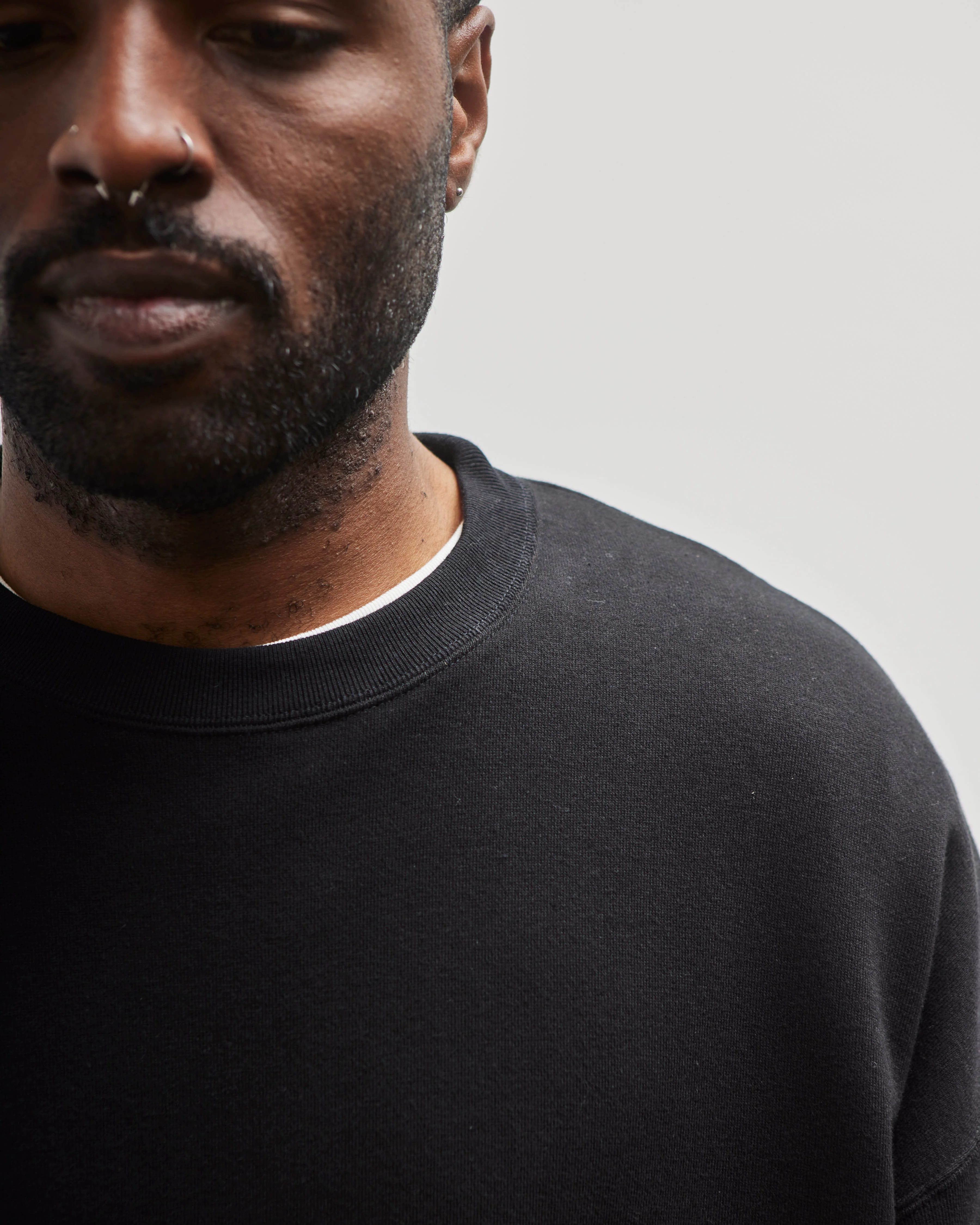 Sillage French Terry Crewneck, Black - Image 5