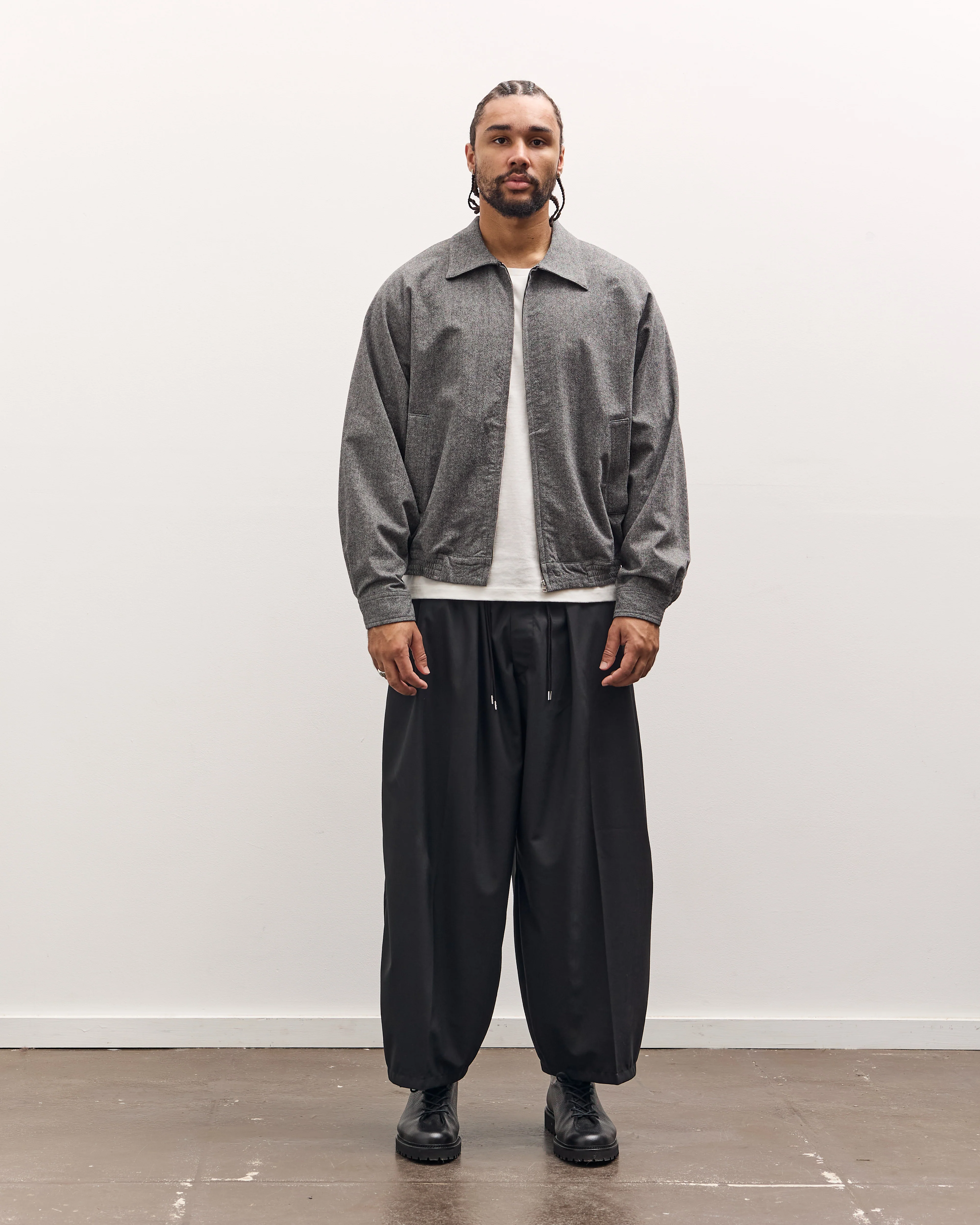 Sillage Zip Up Blouson Deadstock, Moon Grey One - Image 3