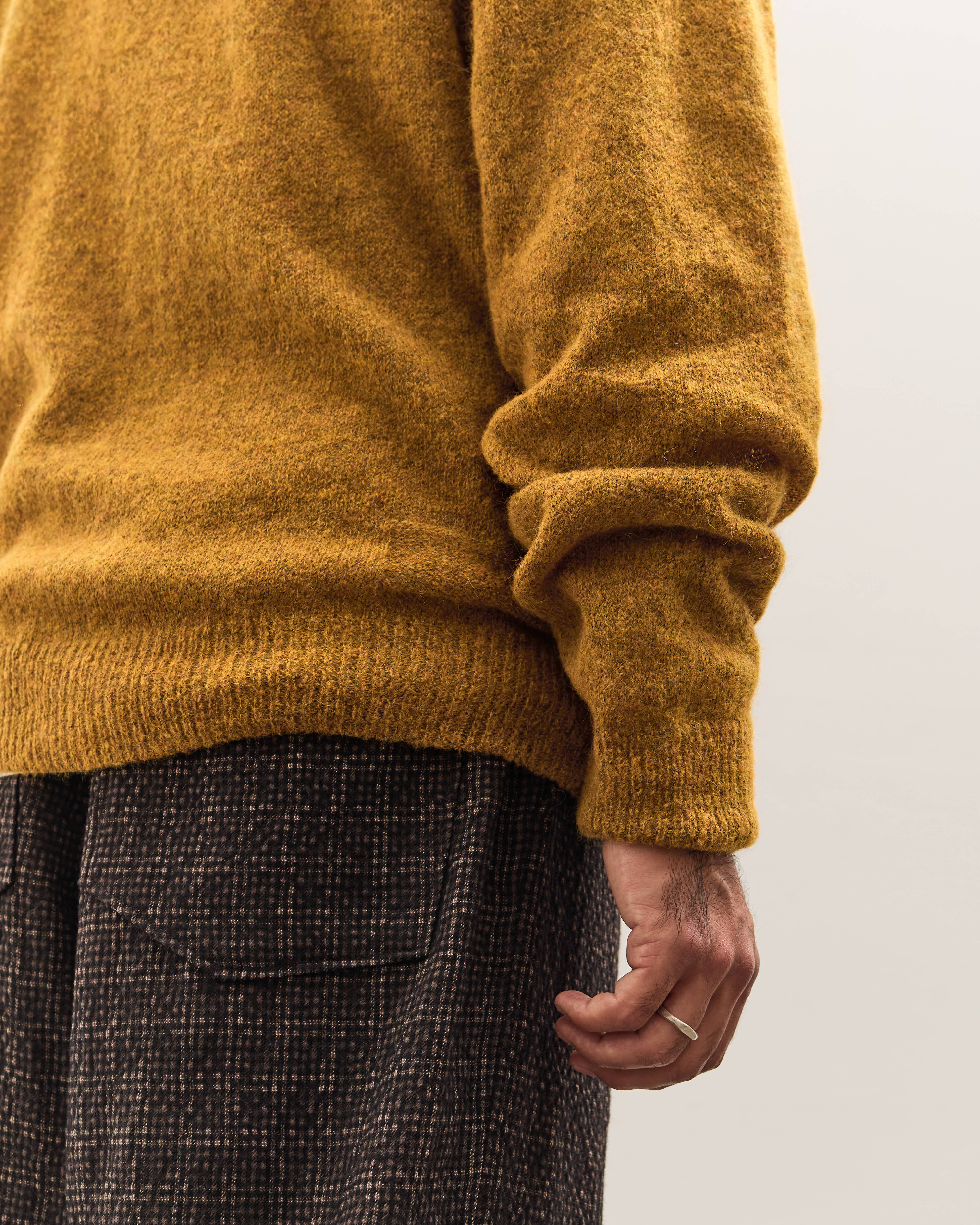 Universal Works David Cardigan, Gold Alpaca - Image 7