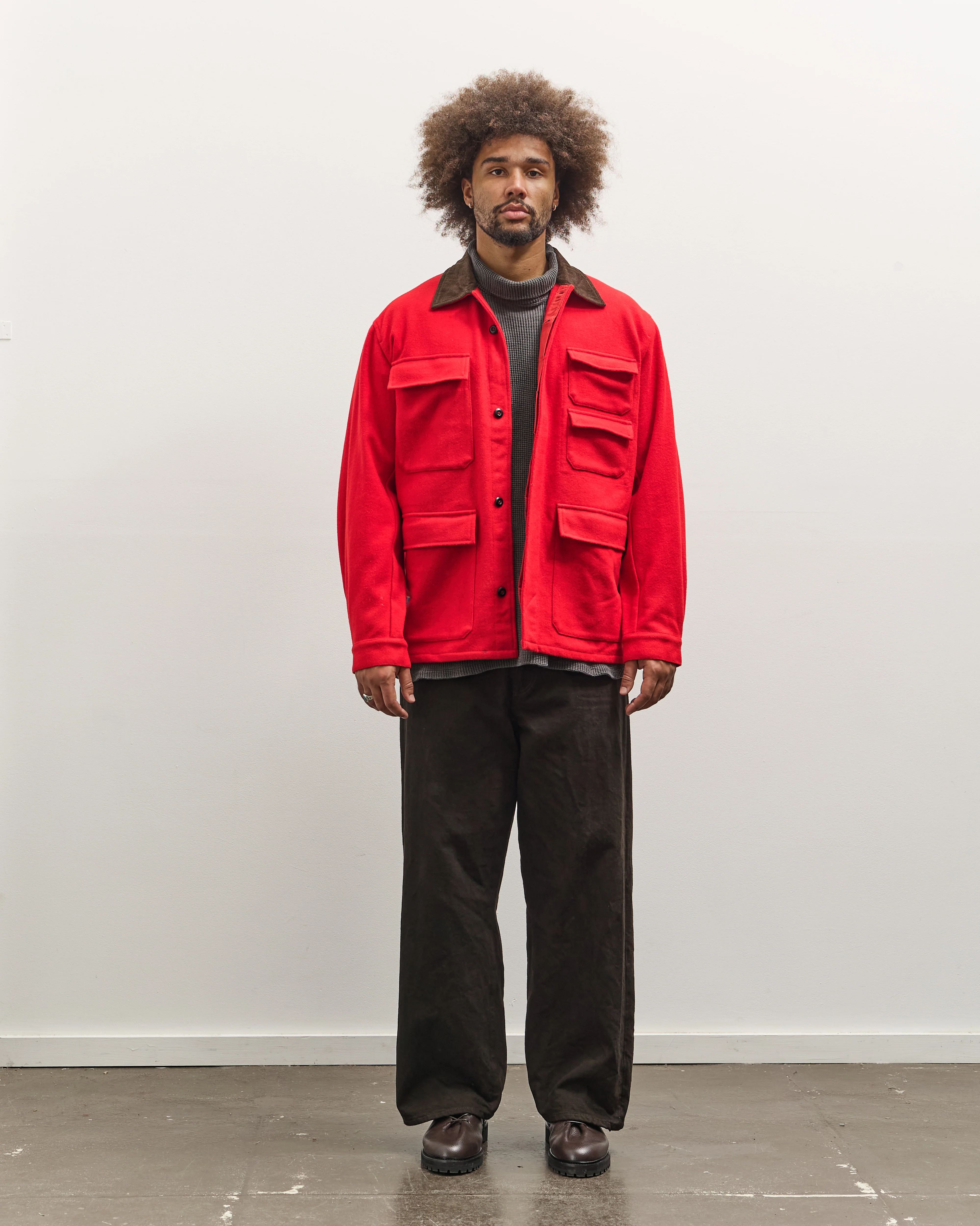 Universal Works Military Fatigue Jacket, Red - Image 3
