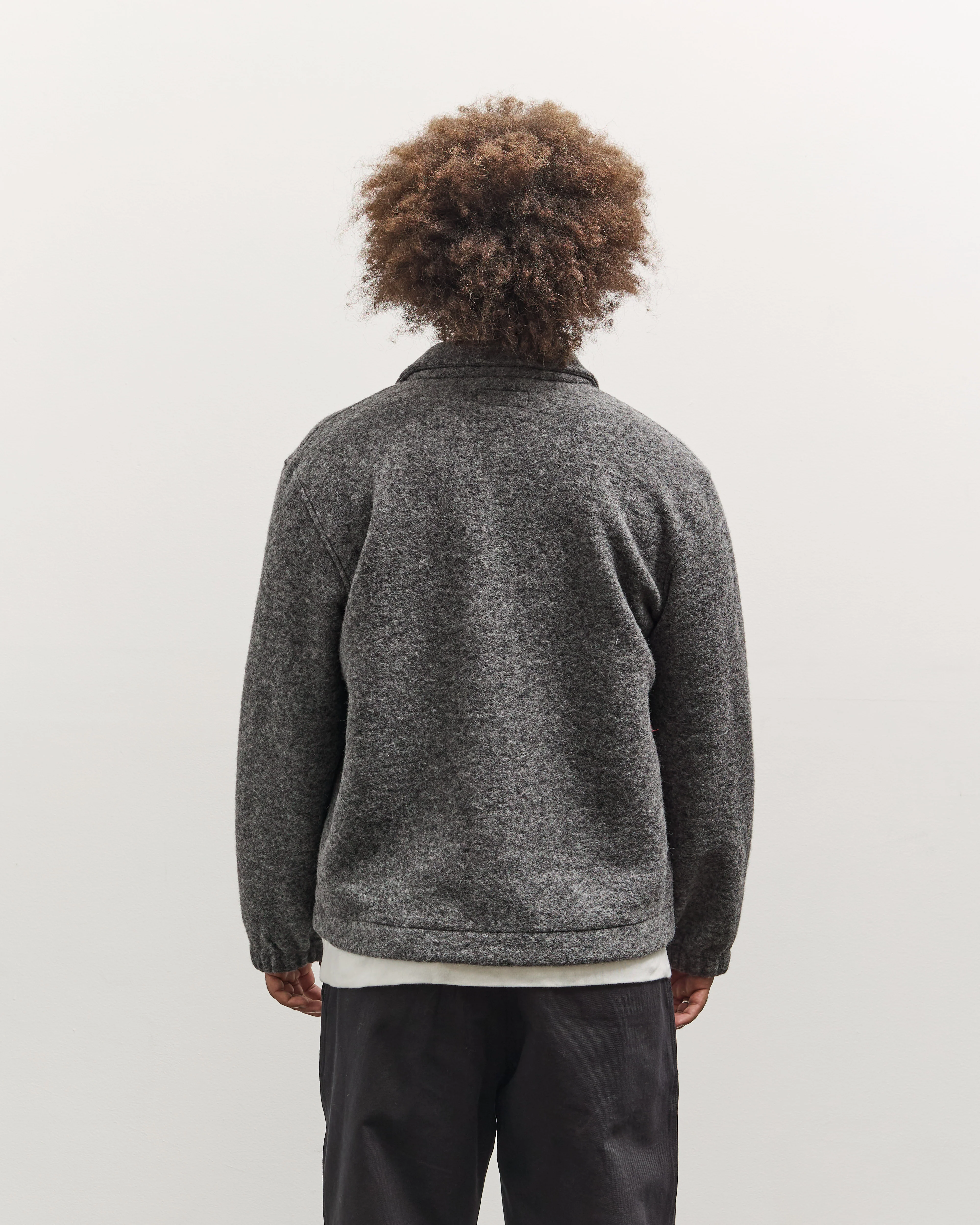 Universal Works Rams Jacket, Grey Marl - Image 5