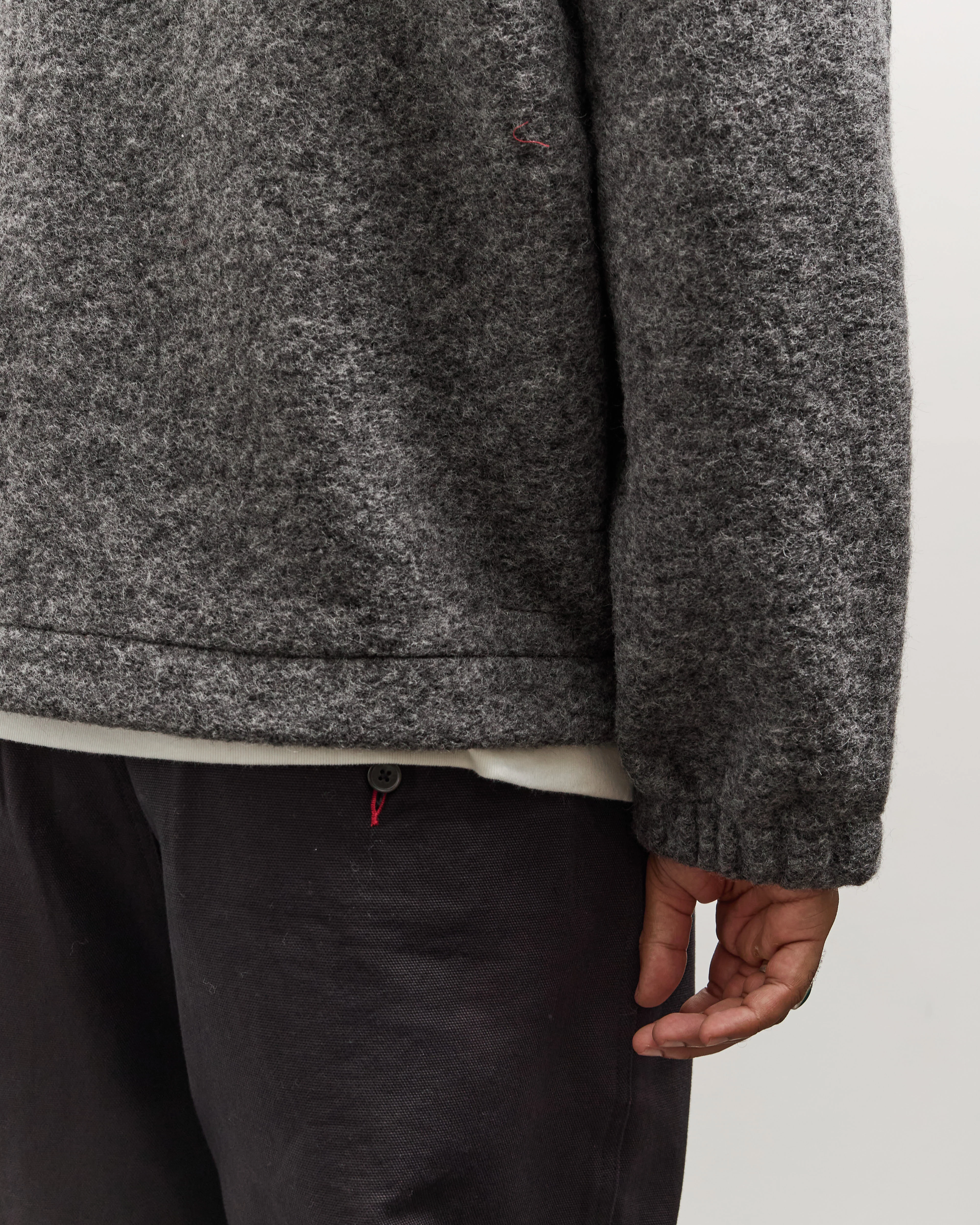 Universal Works Rams Jacket, Grey Marl - Image 9