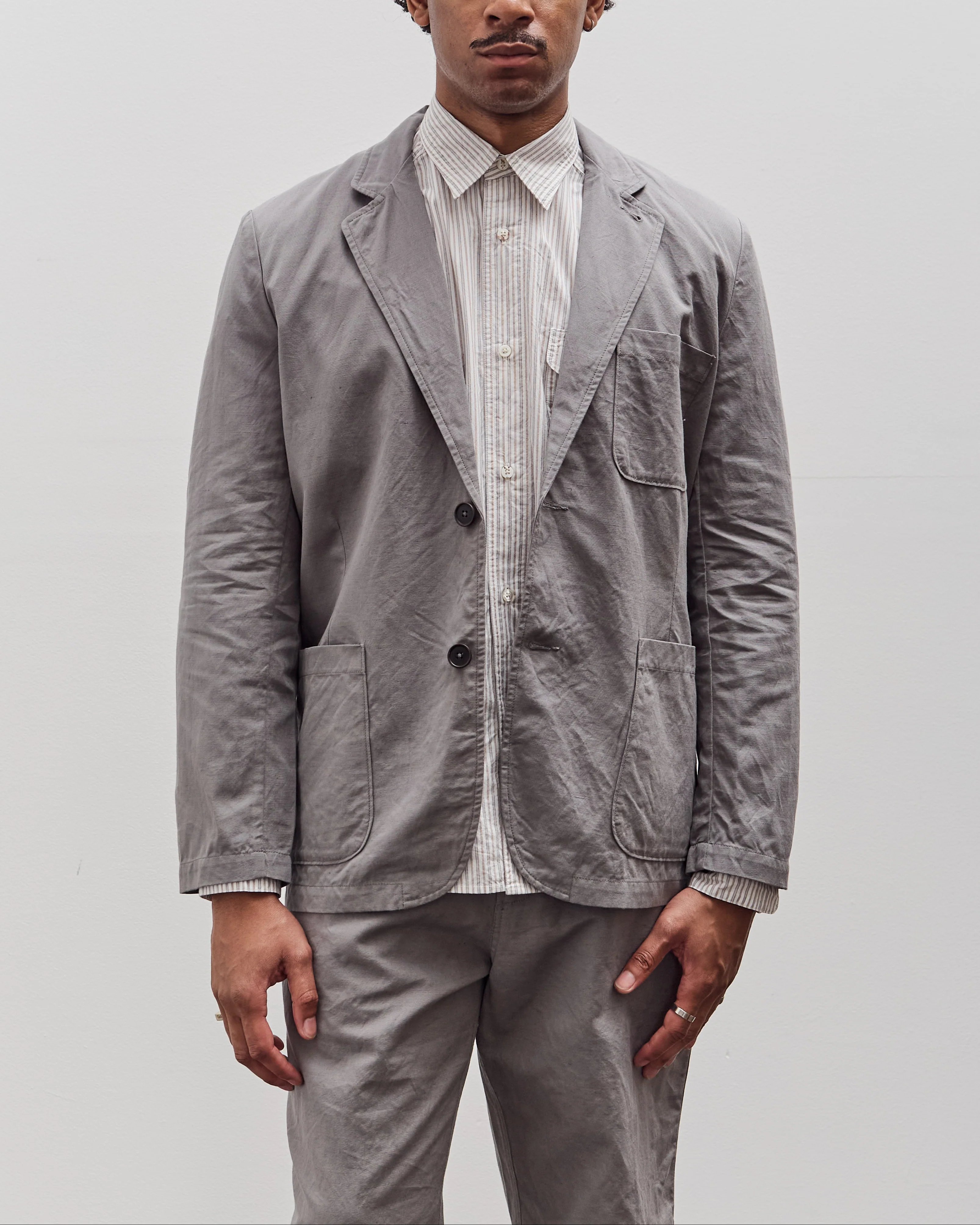 Universal Works Two Button Jacket, Mid Grey