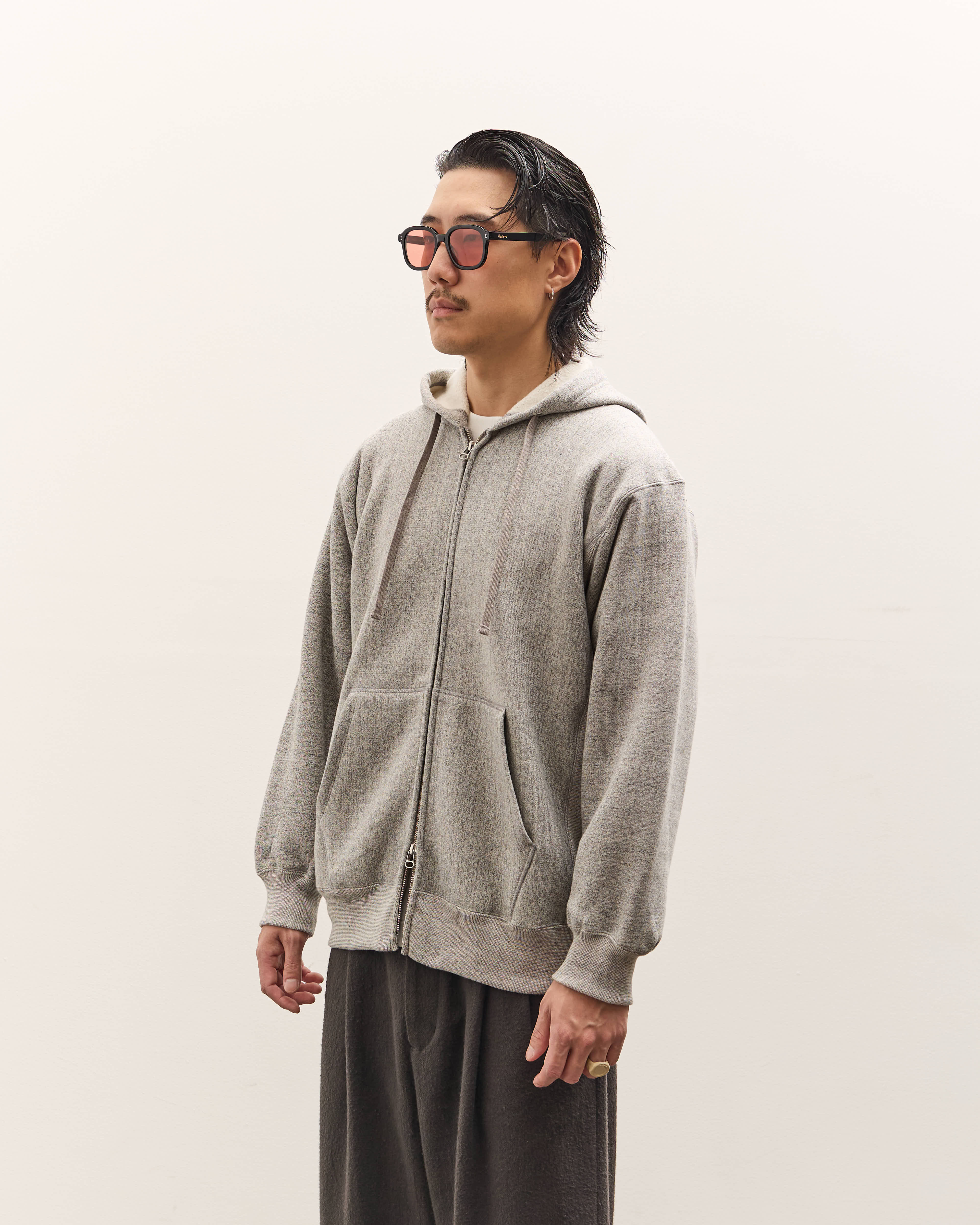 Yoko Sakamoto Athletic Hoodie, Heather Gray - Image 4