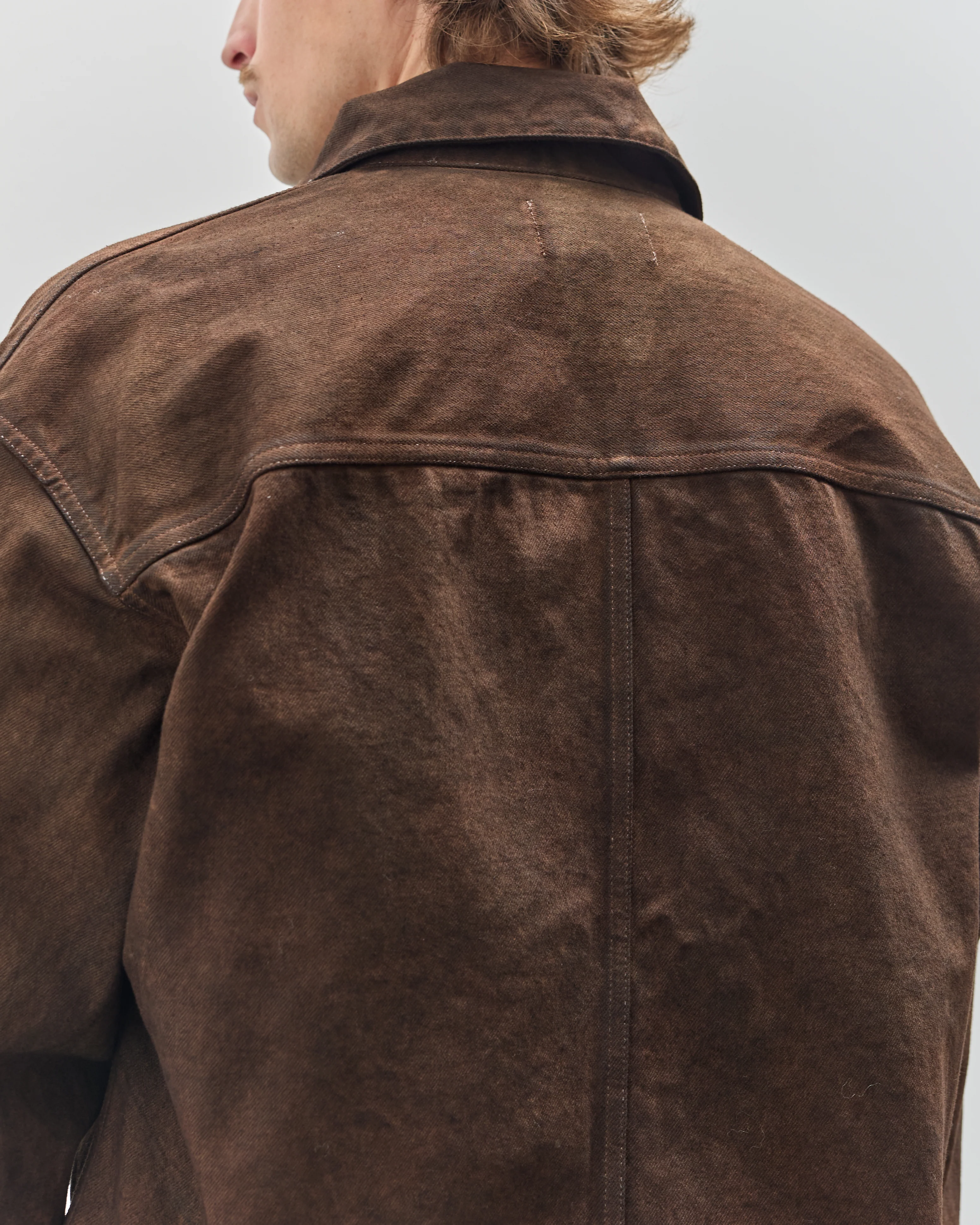 Yoko Sakamoto Unisex Denim Jacket, Kakishibu - Image 9