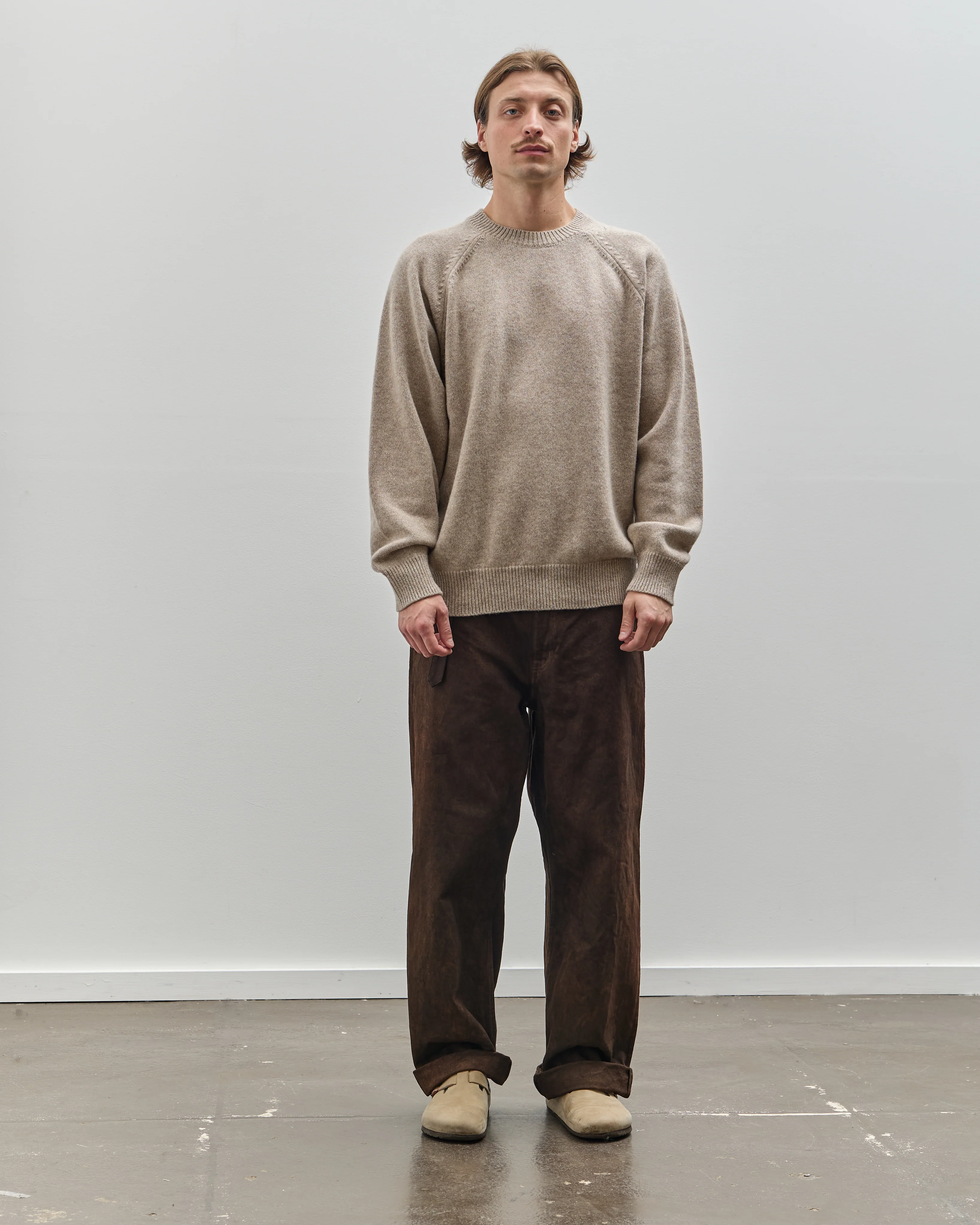 Yoko Sakamoto Unisex Denim Wide Trouser, Kakishibu - Image 3