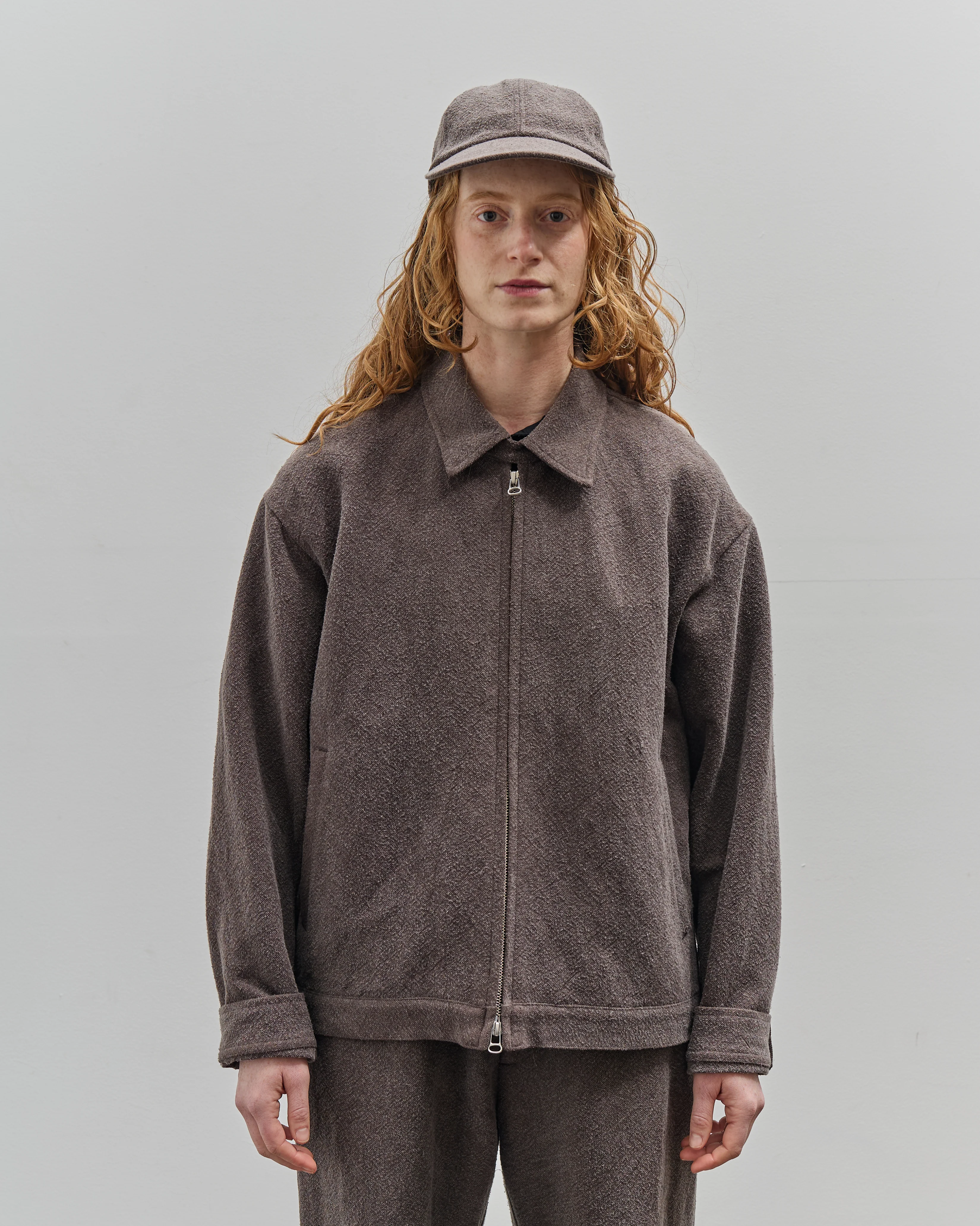 Yoko Sakamoto Zip Blouson, Brown - Image 6
