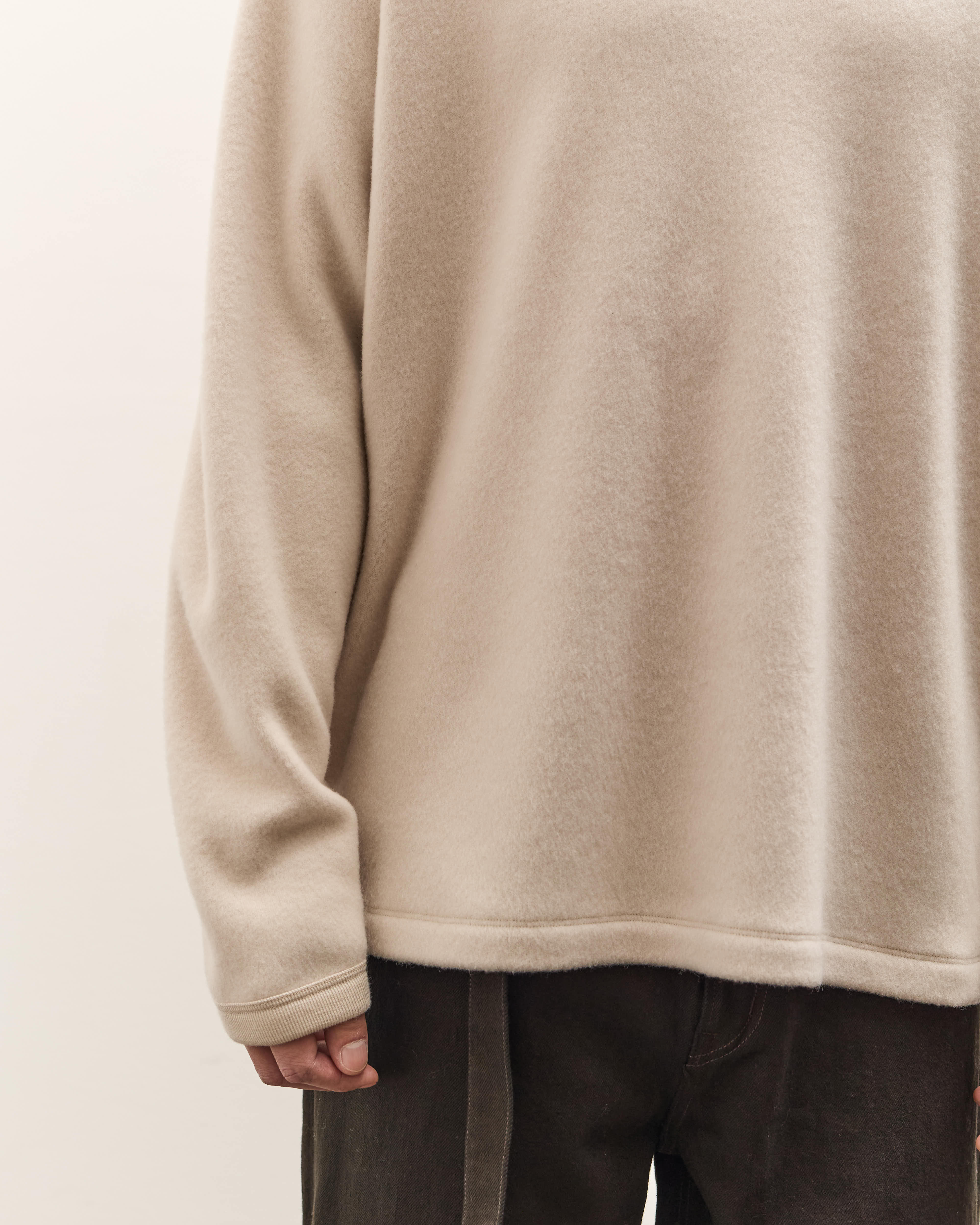 Yoko Sakamoto High Neck Pullover, Ecru - Image 7